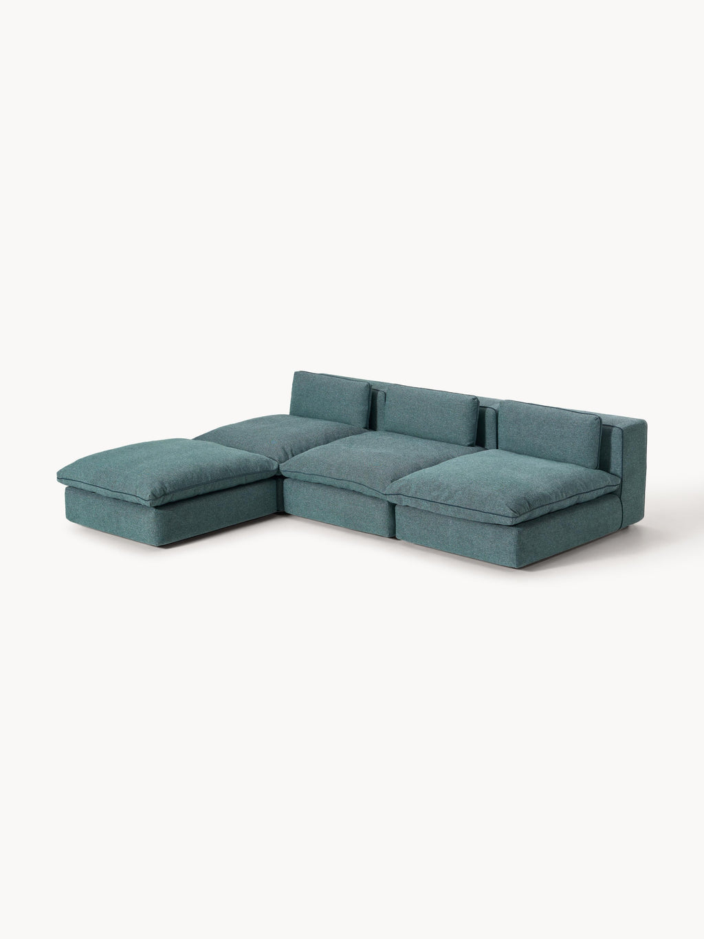 Modulares XL-Sofa Felix mit Hocker (links/rechts)