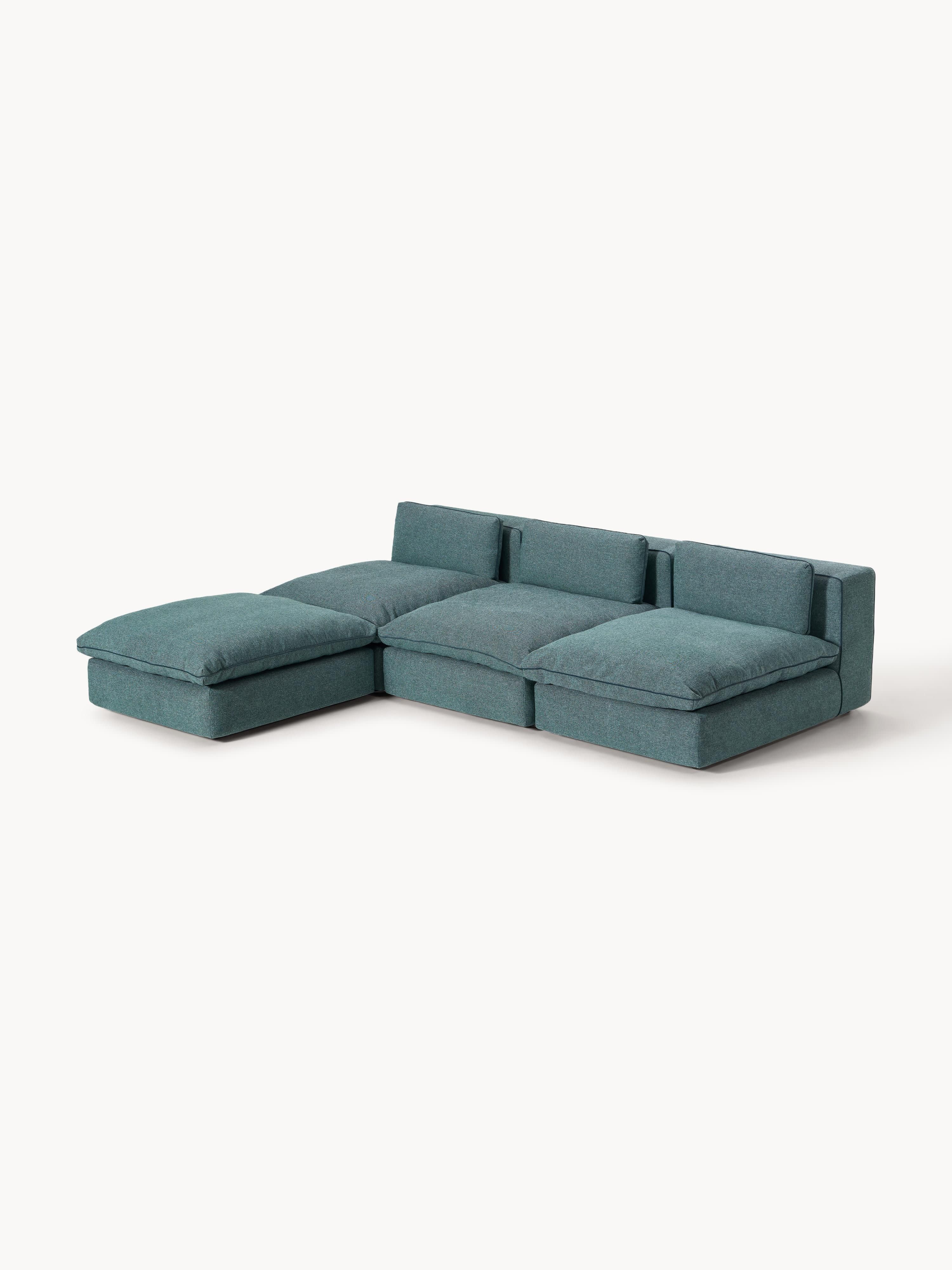 Modulares XL-Sofa Felix mit Hocker (links/rechts)