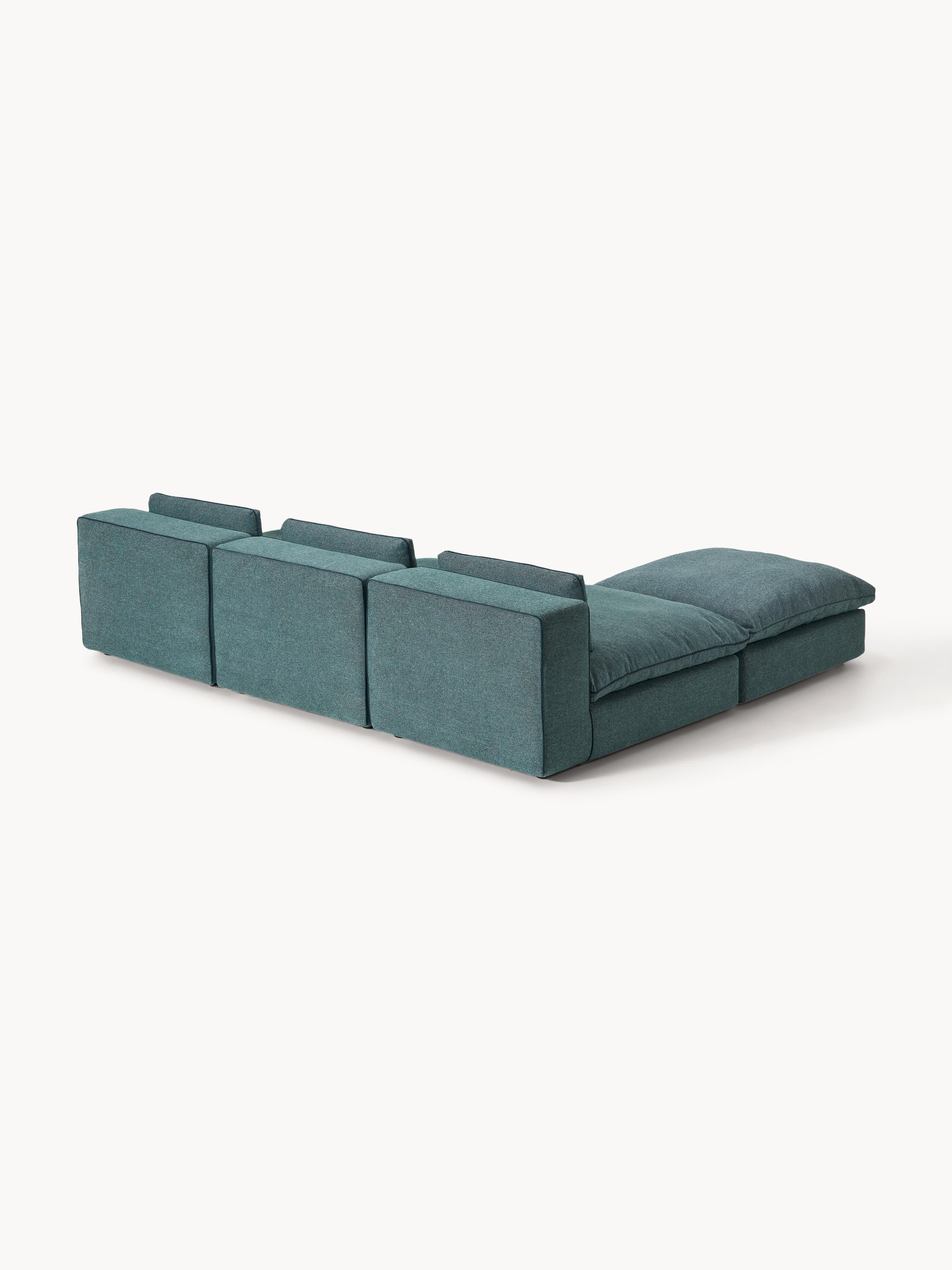 Modulares XL-Sofa Felix mit Hocker (links/rechts)