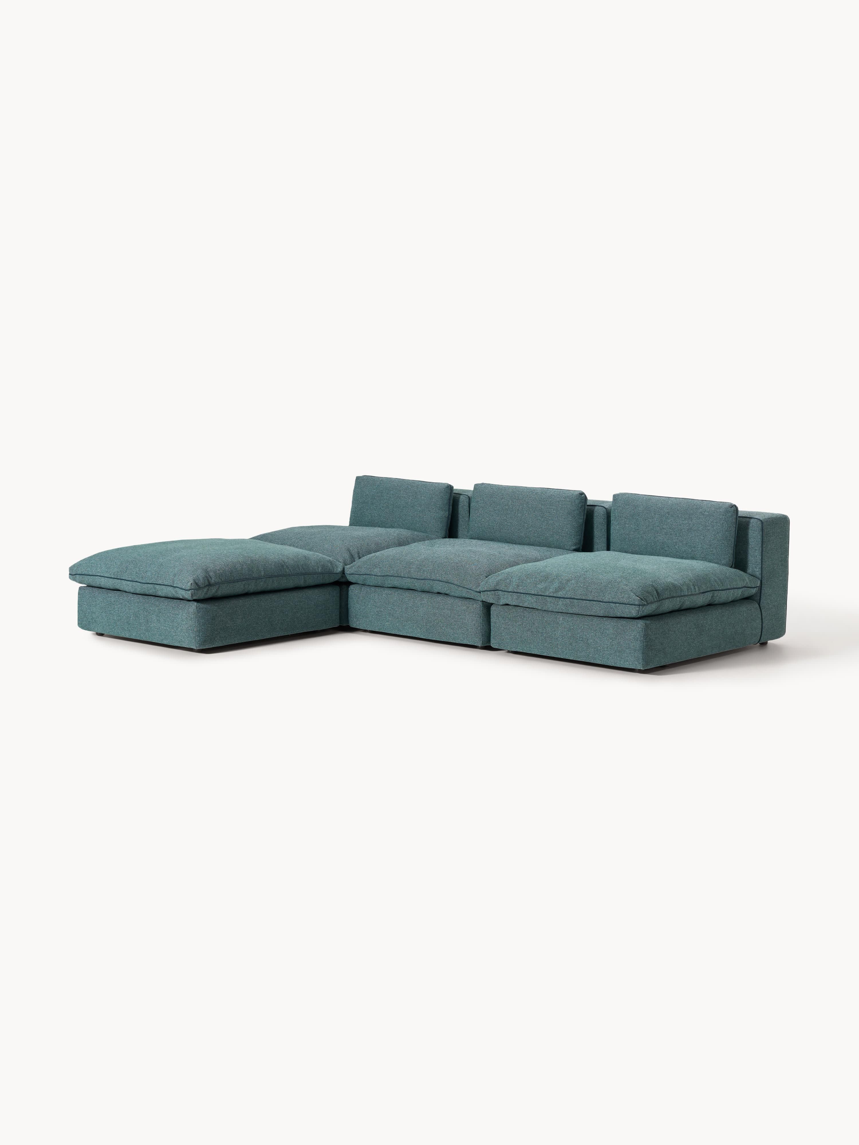 Modulares XL-Sofa Felix mit Hocker (links/rechts)