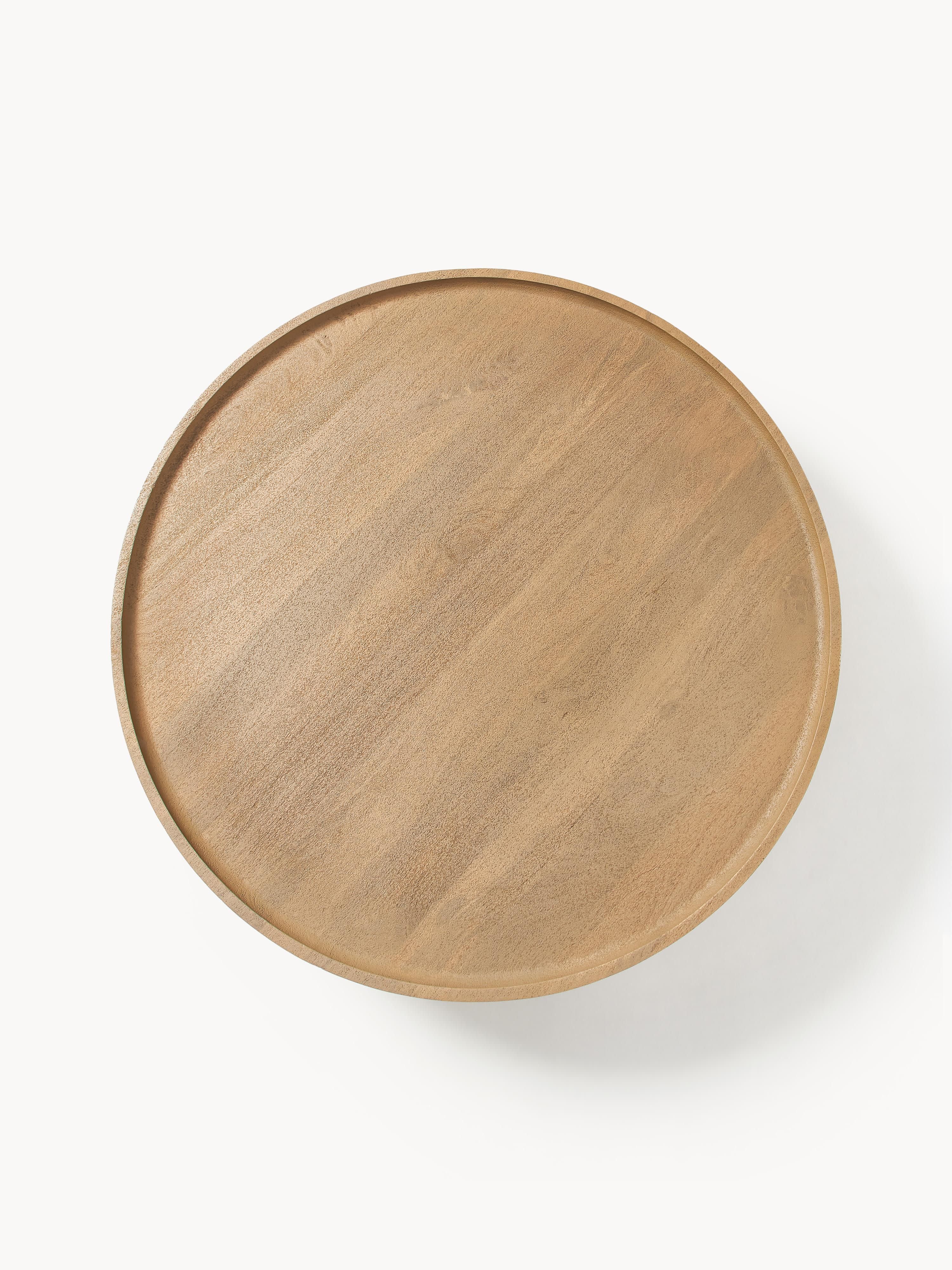 Runder XL Couchtisch Benno aus Mangoholz