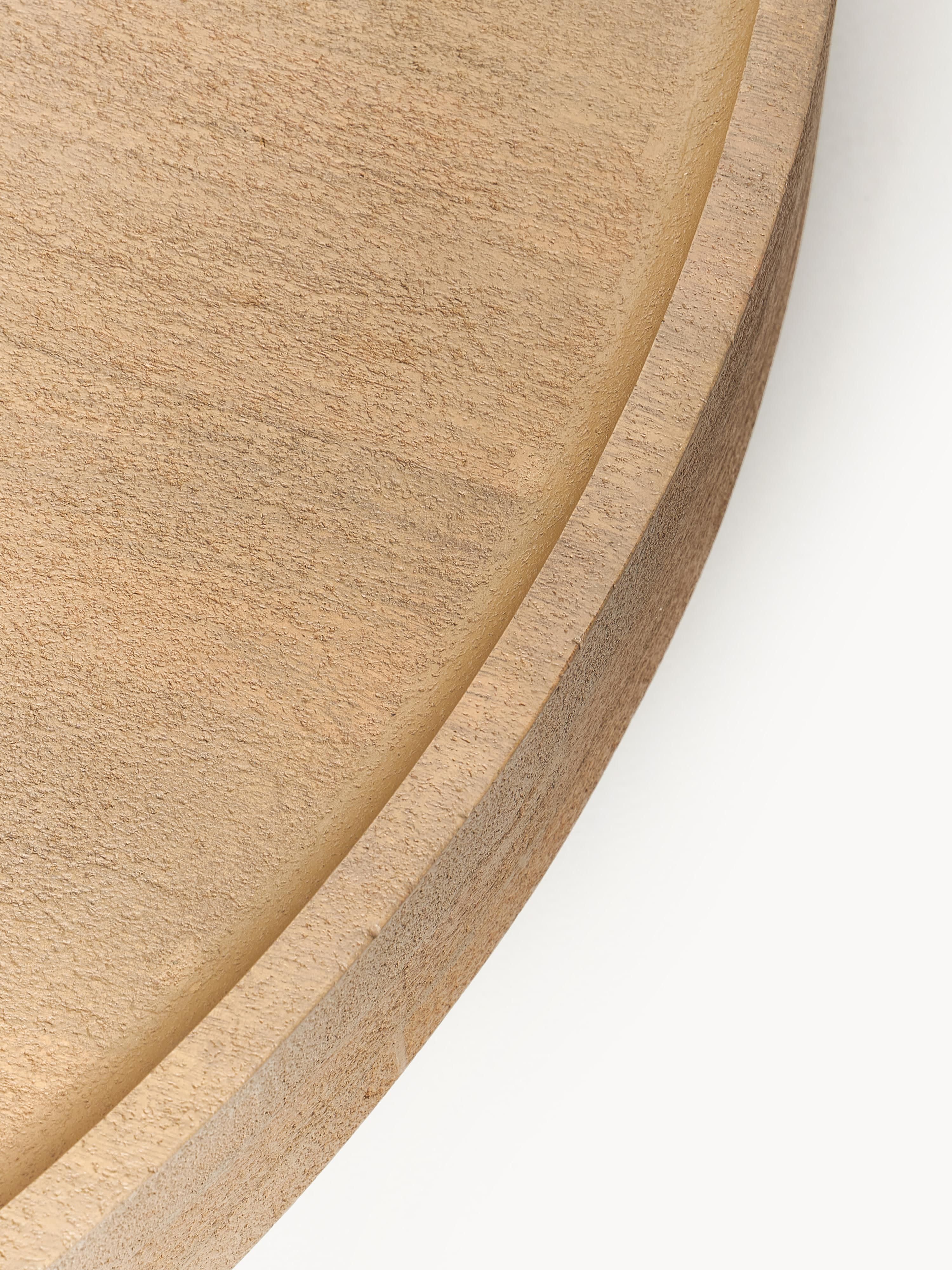 Runder XL Couchtisch Benno aus Mangoholz