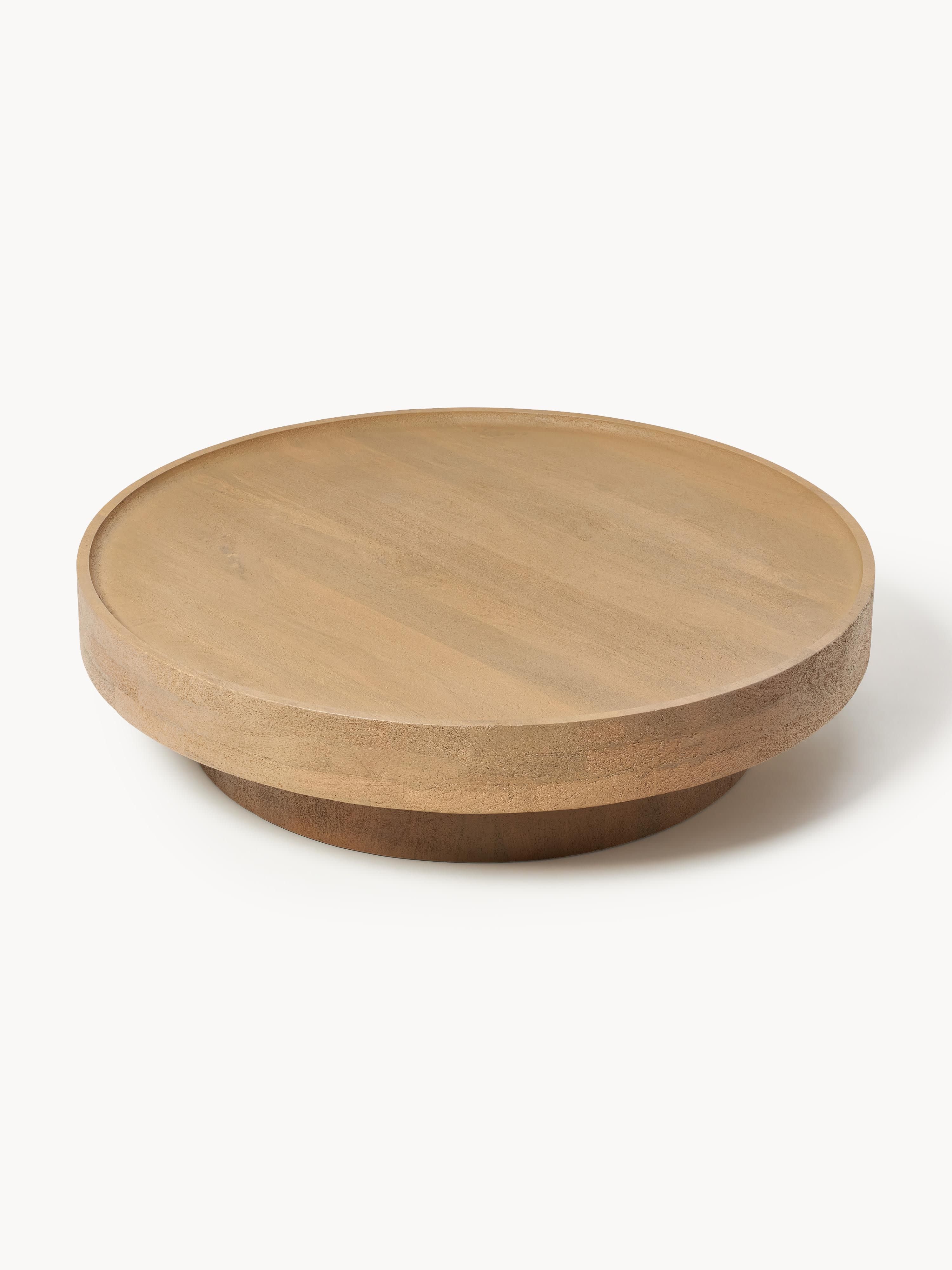 Runder XL Couchtisch Benno aus Mangoholz