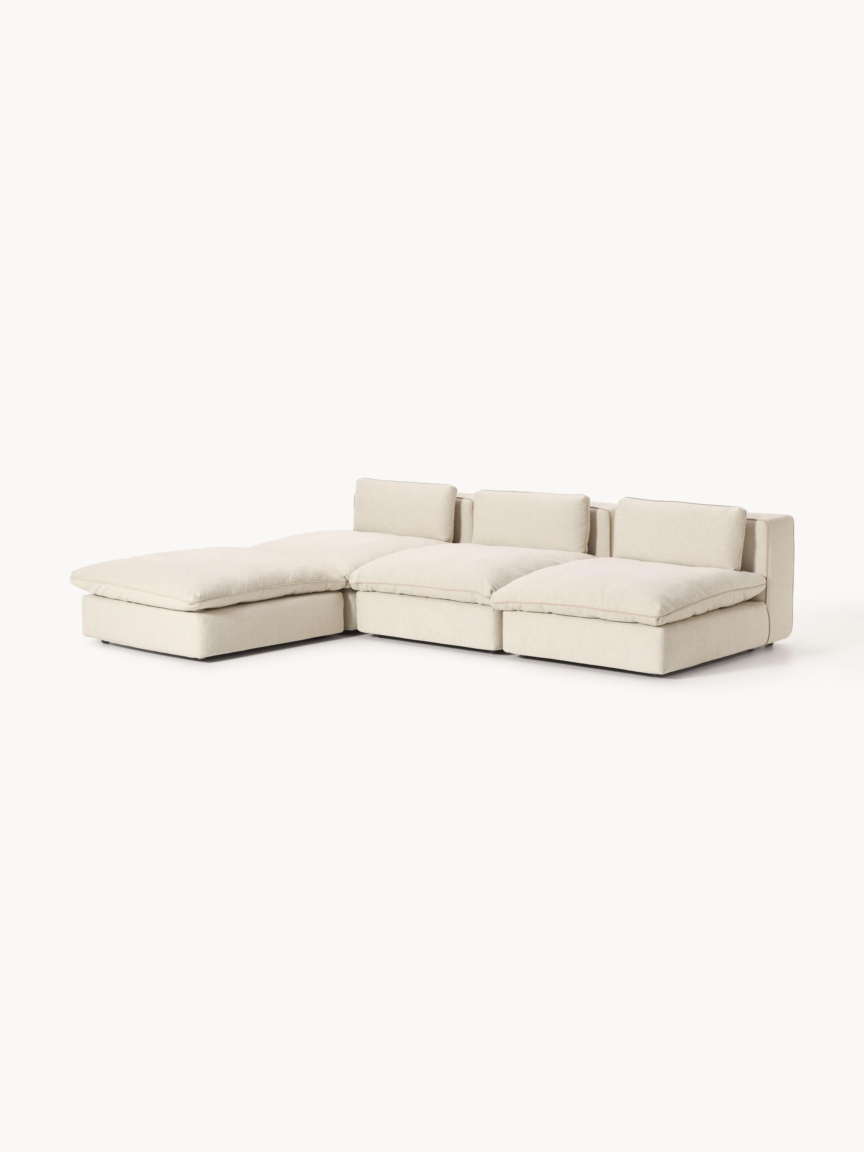 Modulares XL-Sofa Felix mit Hocker (links/rechts)