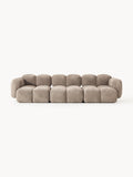 Galeriebild 1 - Modulares Sofa Tayla (4-Sitzer) aus Teddy-Bouclé