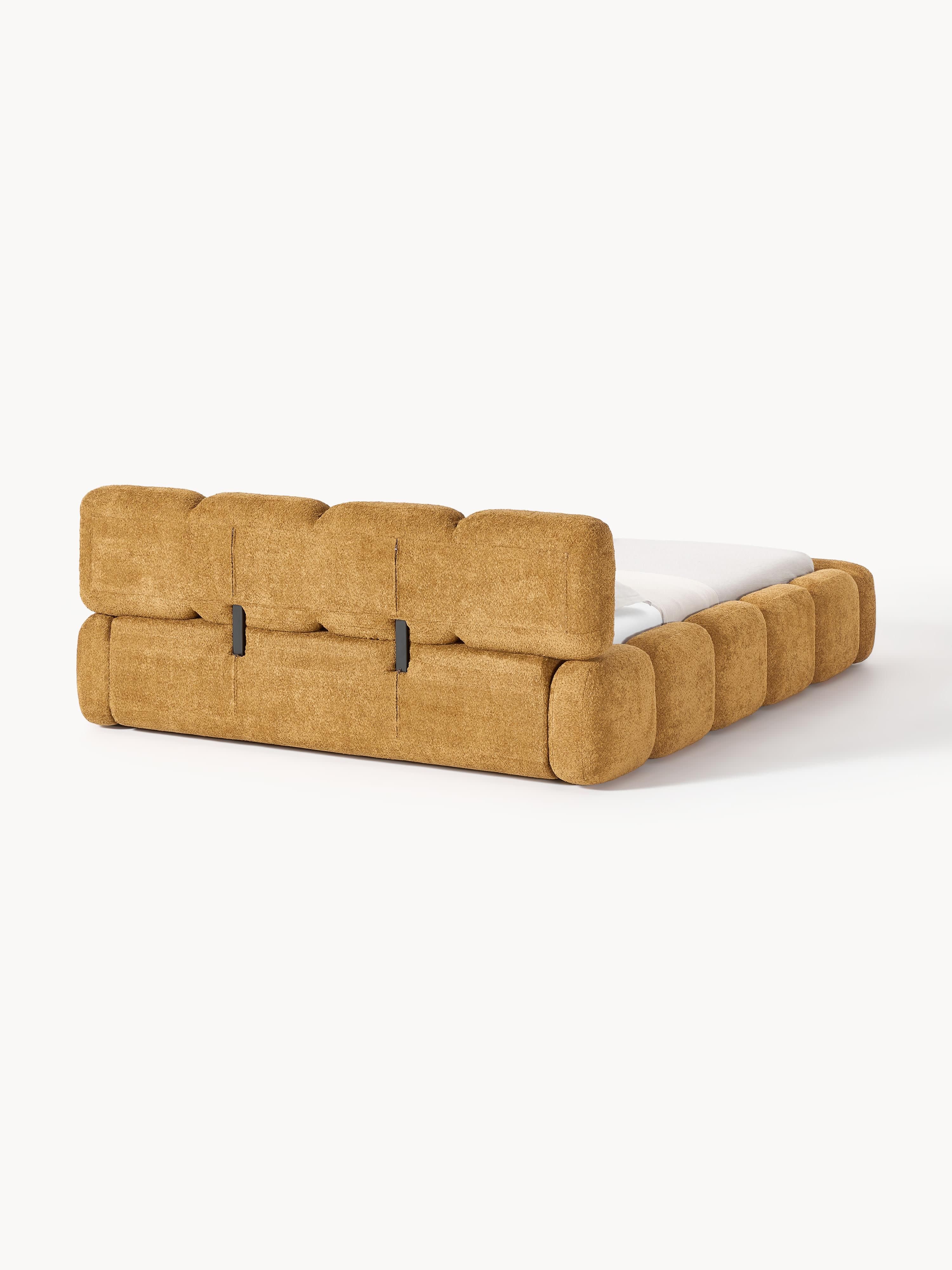 Polsterbett Tayla aus Teddy-Bouclé