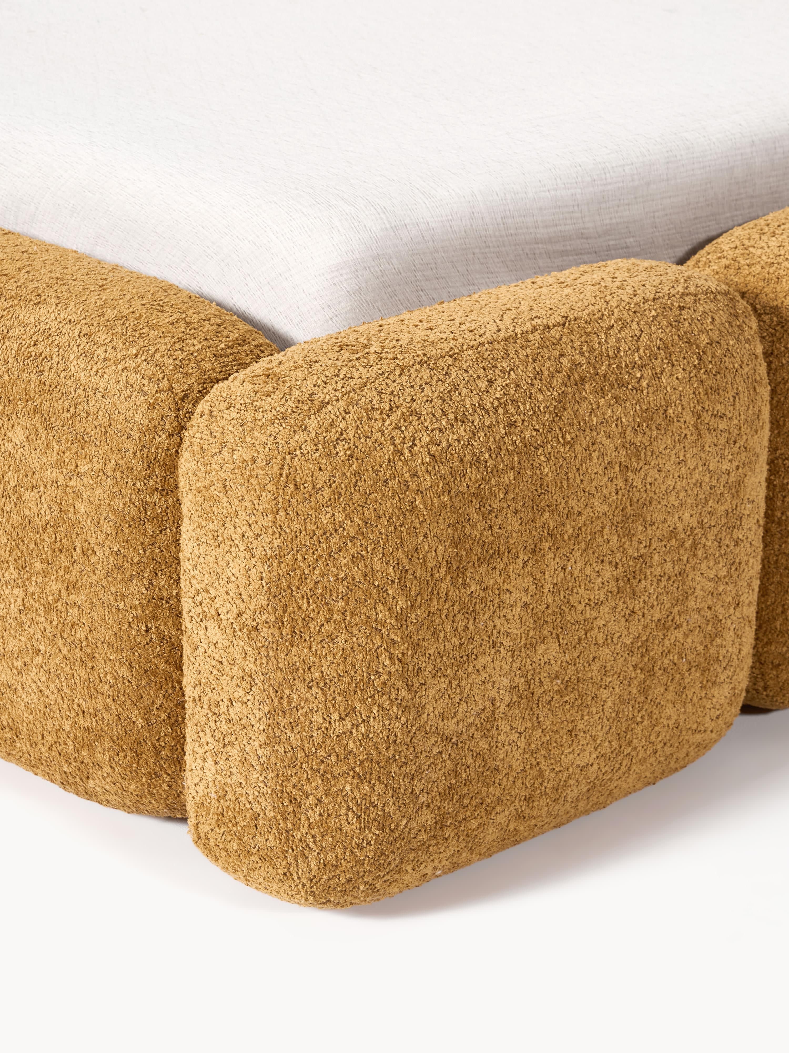 Polsterbett Tayla aus Teddy-Bouclé