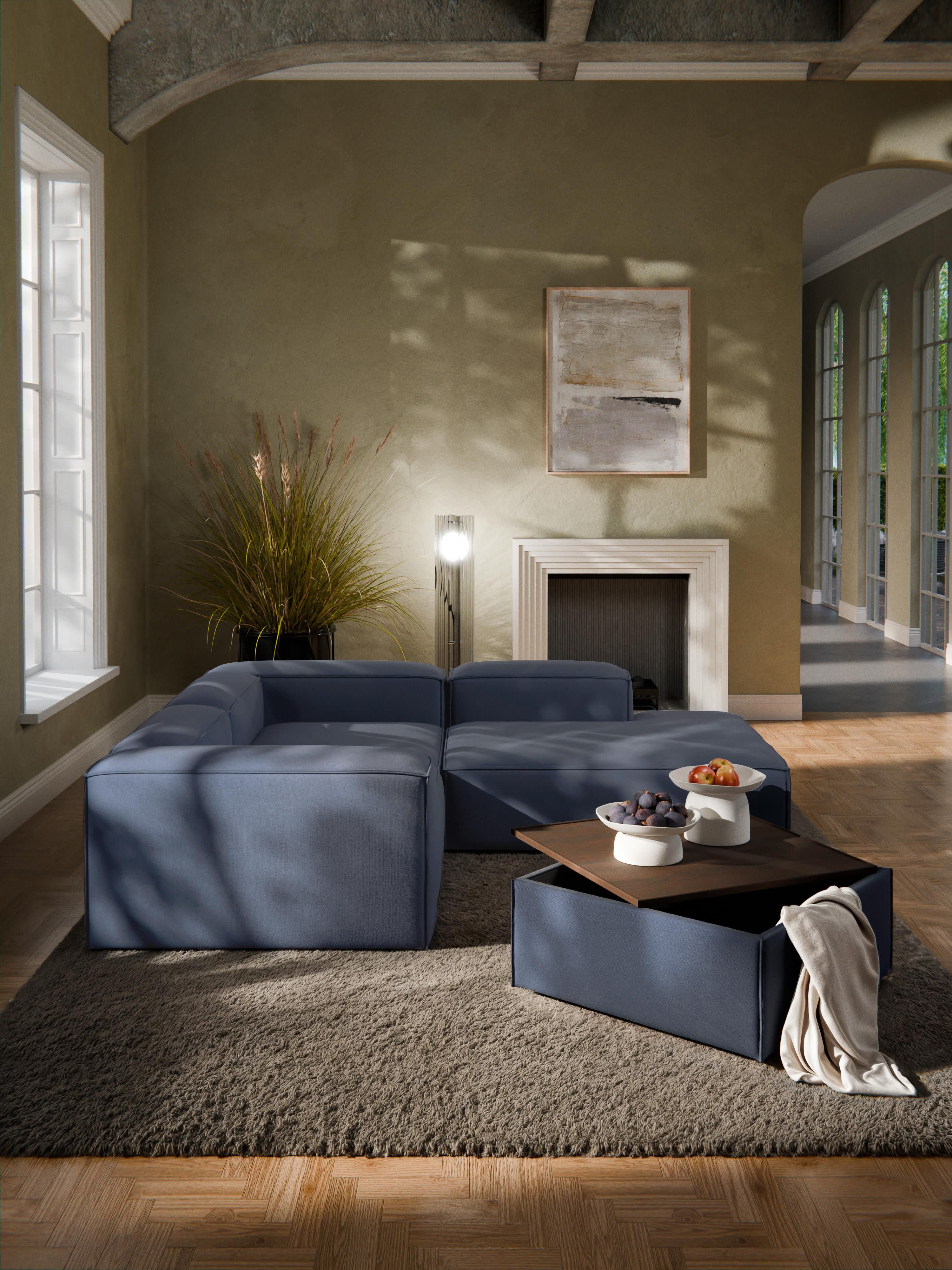 Sofa-Hocker Lennon mit Stauraum