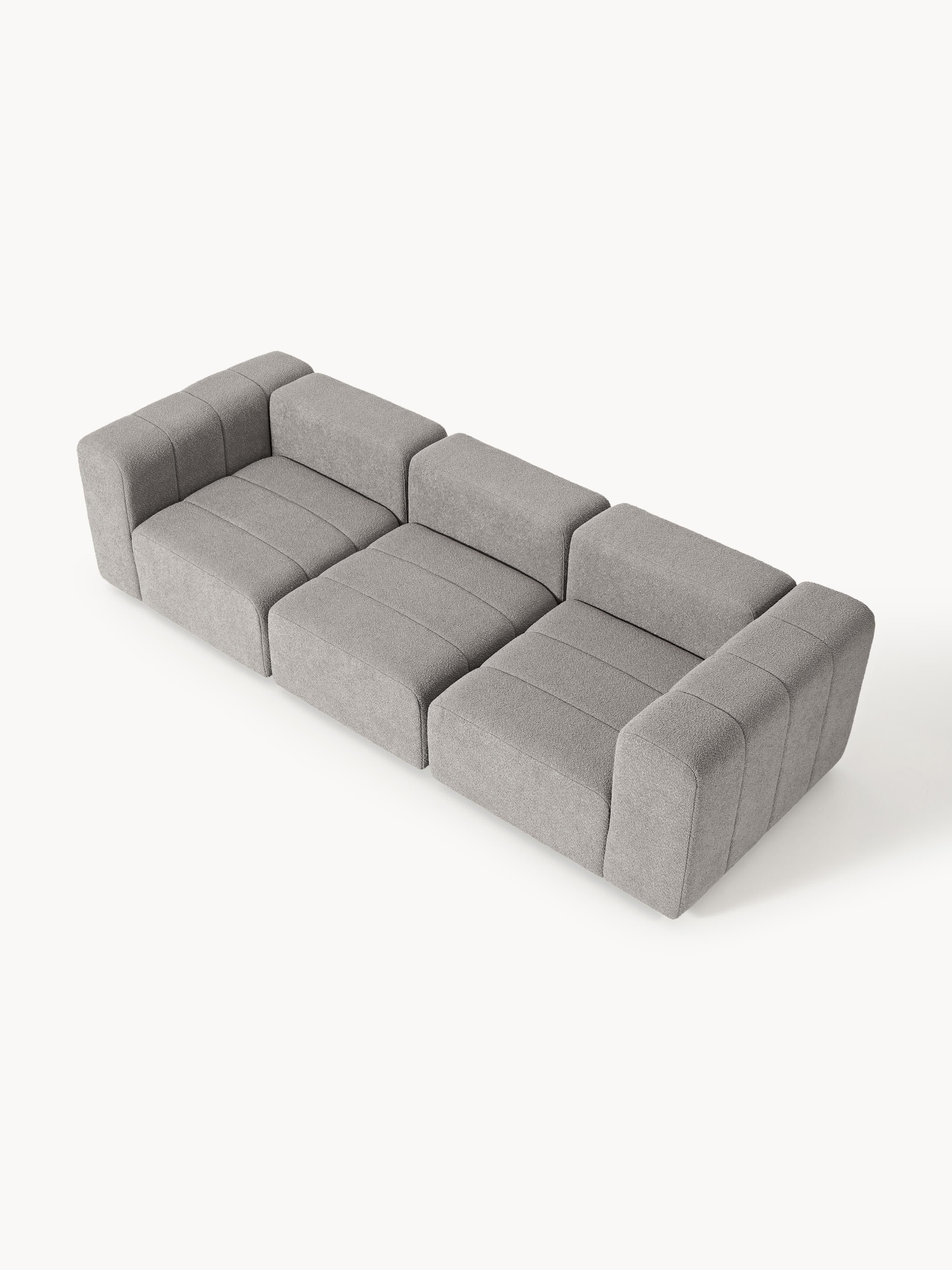 Modulares Bouclé-Sofa Lena (4-Sitzer)