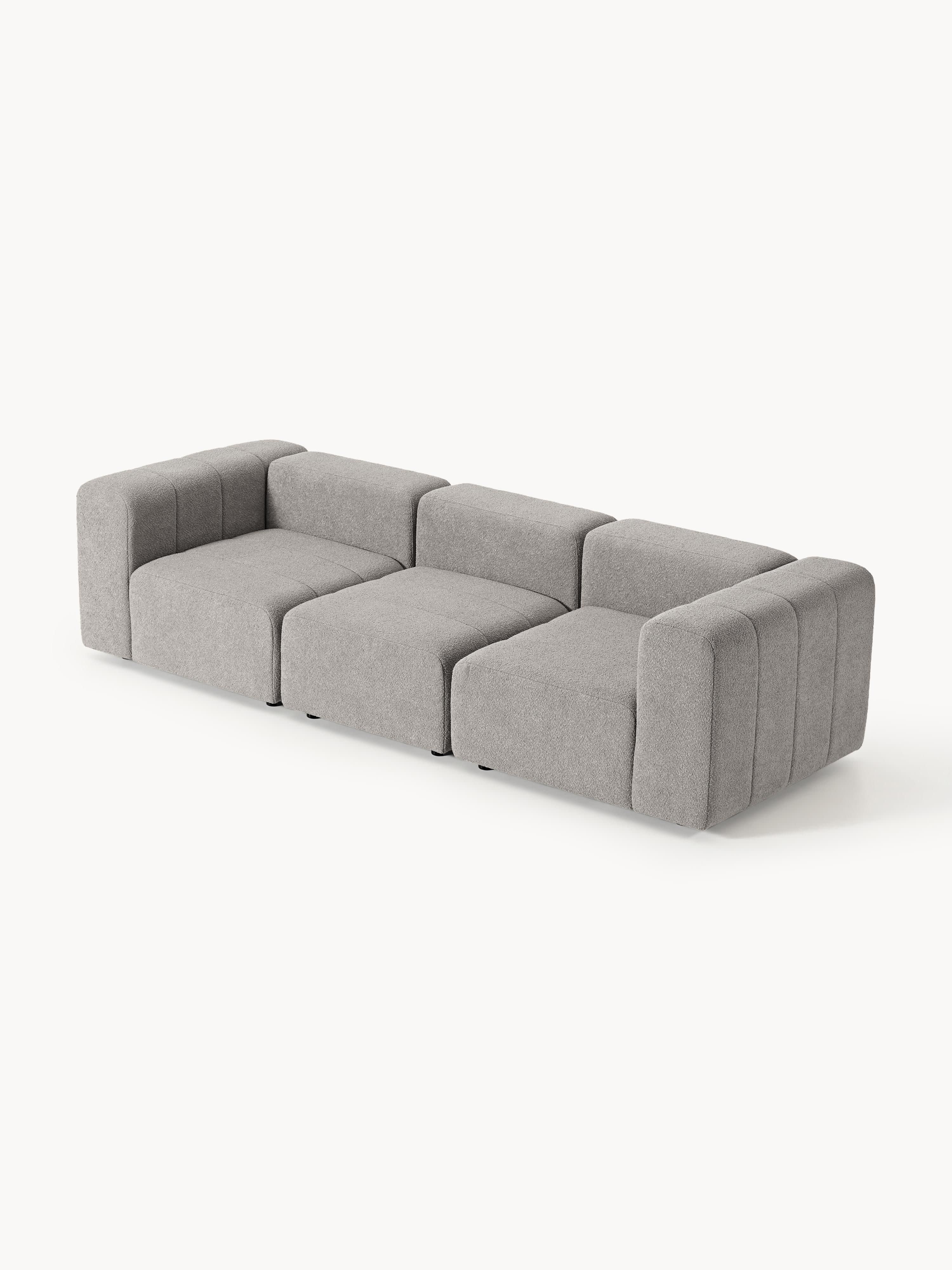 Modulares Bouclé-Sofa Lena (4-Sitzer)