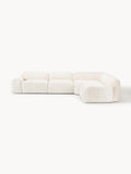 Galeriebild 1 - Modulares Teddy-Bouclé-Ecksofa Wolke (4-Sitzer)