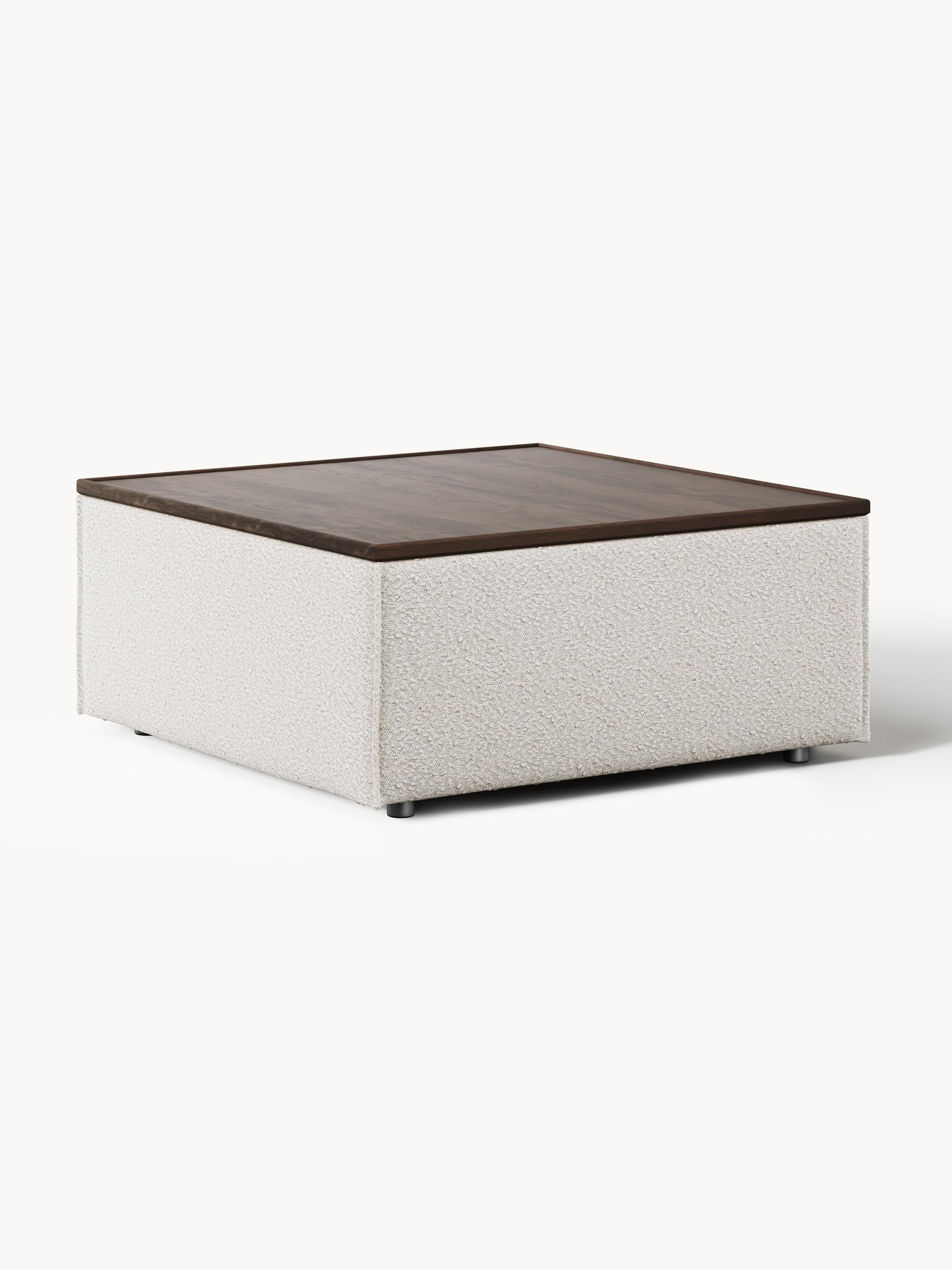 Galeriebild 1 - Sofa-Hocker Lennon aus Bouclé mit Stauraum