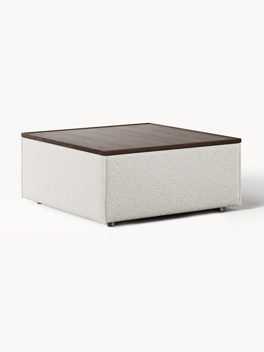 Galeriebild 1 - Sofa-Hocker Lennon aus Bouclé mit Stauraum