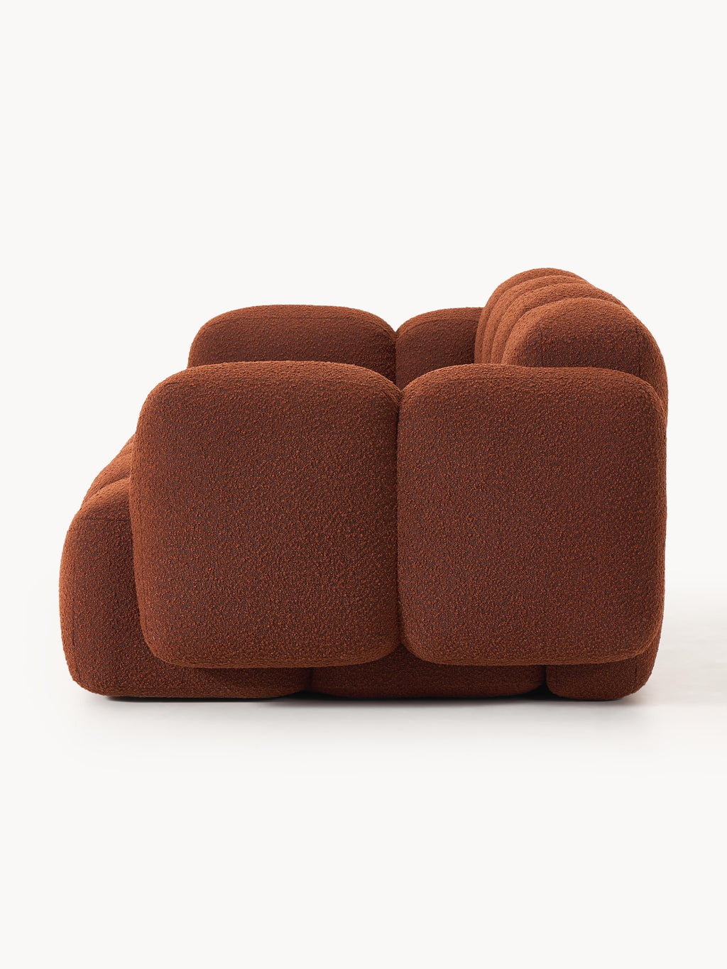 Modulares Sofa Tayla (3-Sitzer) aus Bouclé