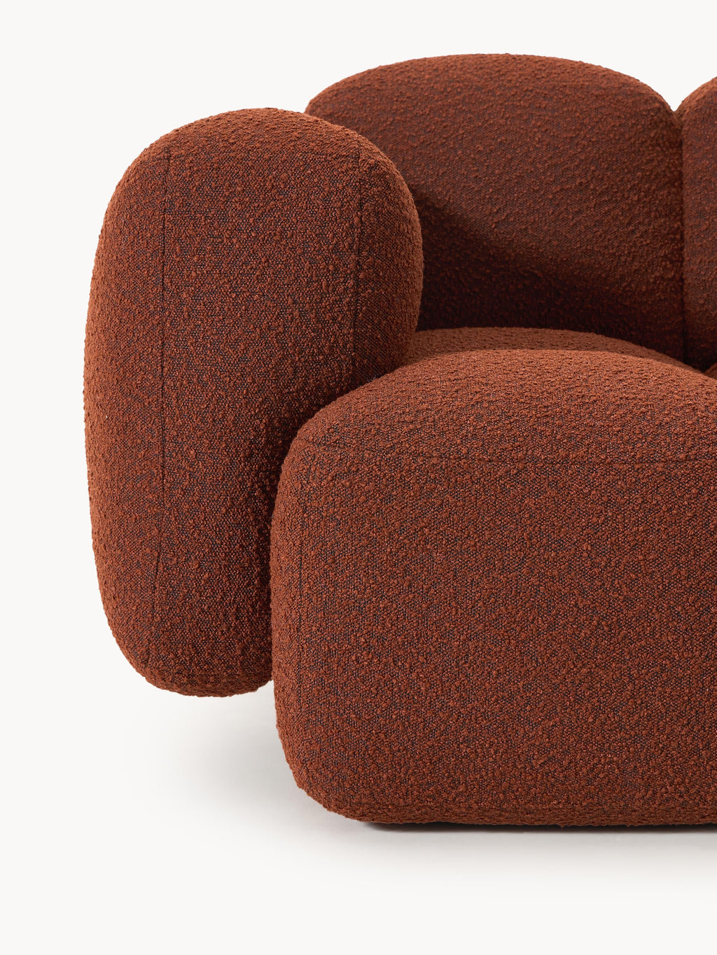 Modulares Sofa Tayla (3-Sitzer) aus Bouclé