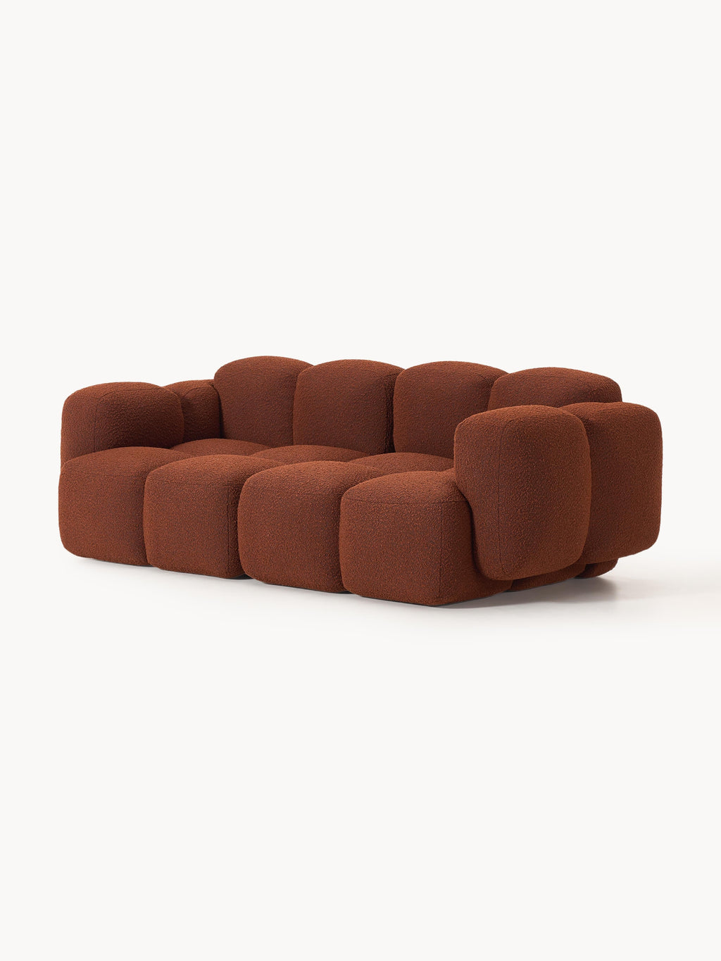 Modulares Sofa Tayla (3-Sitzer) aus Bouclé