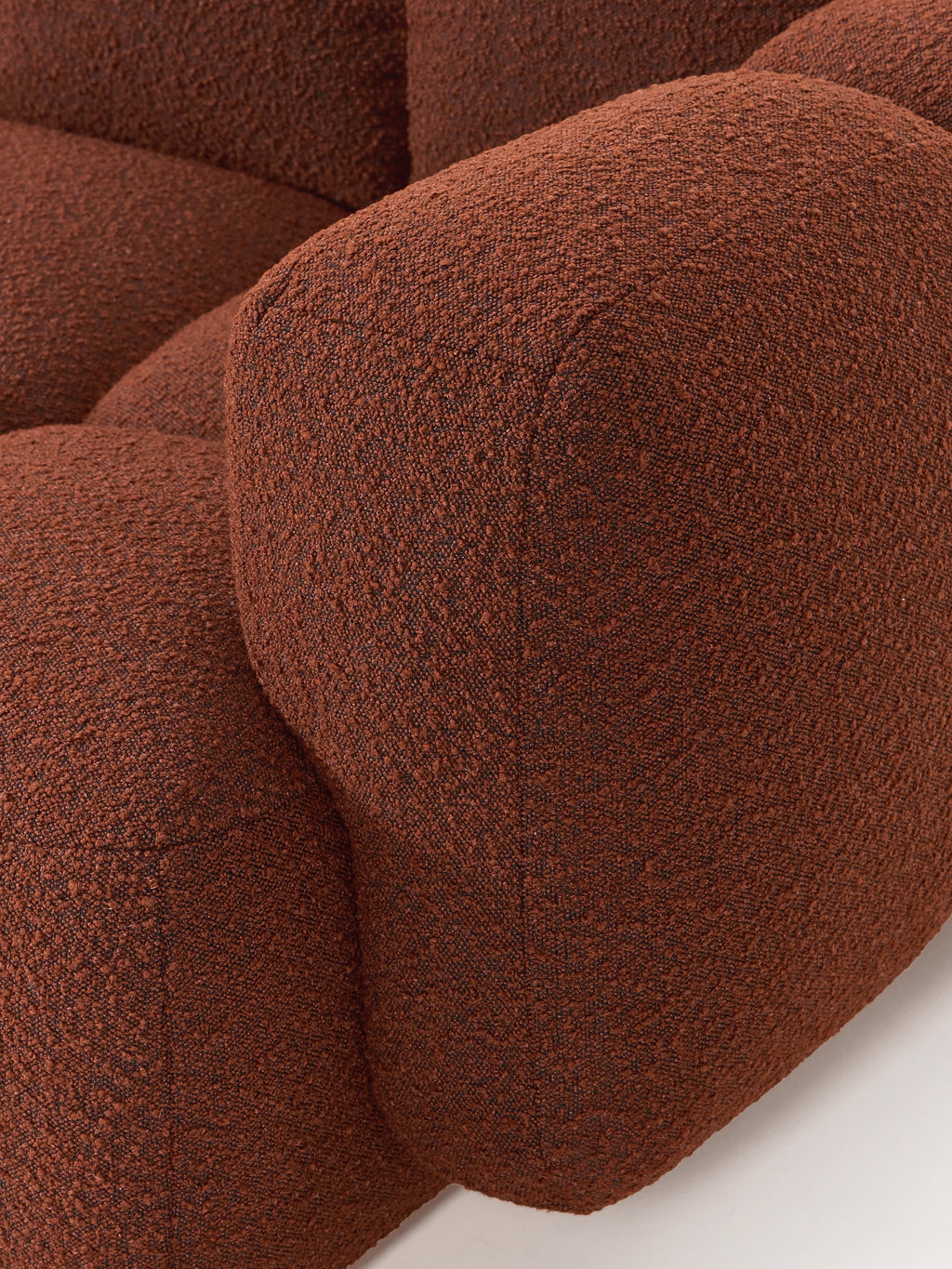 Modulares Sofa Tayla (3-Sitzer) aus Bouclé