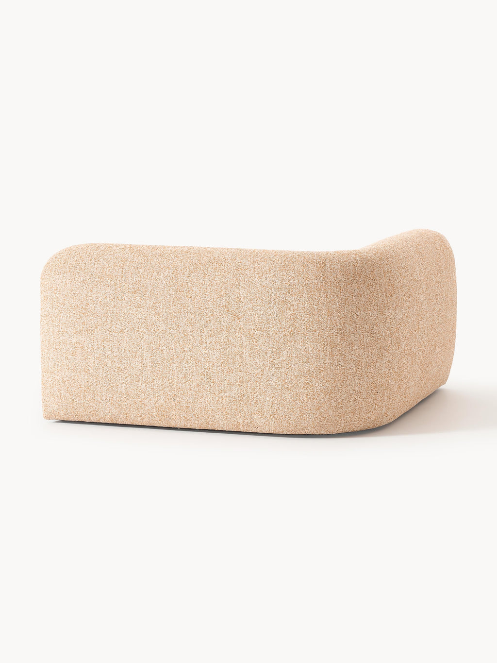 Rundes Bouclé-Eckmodul Wolke