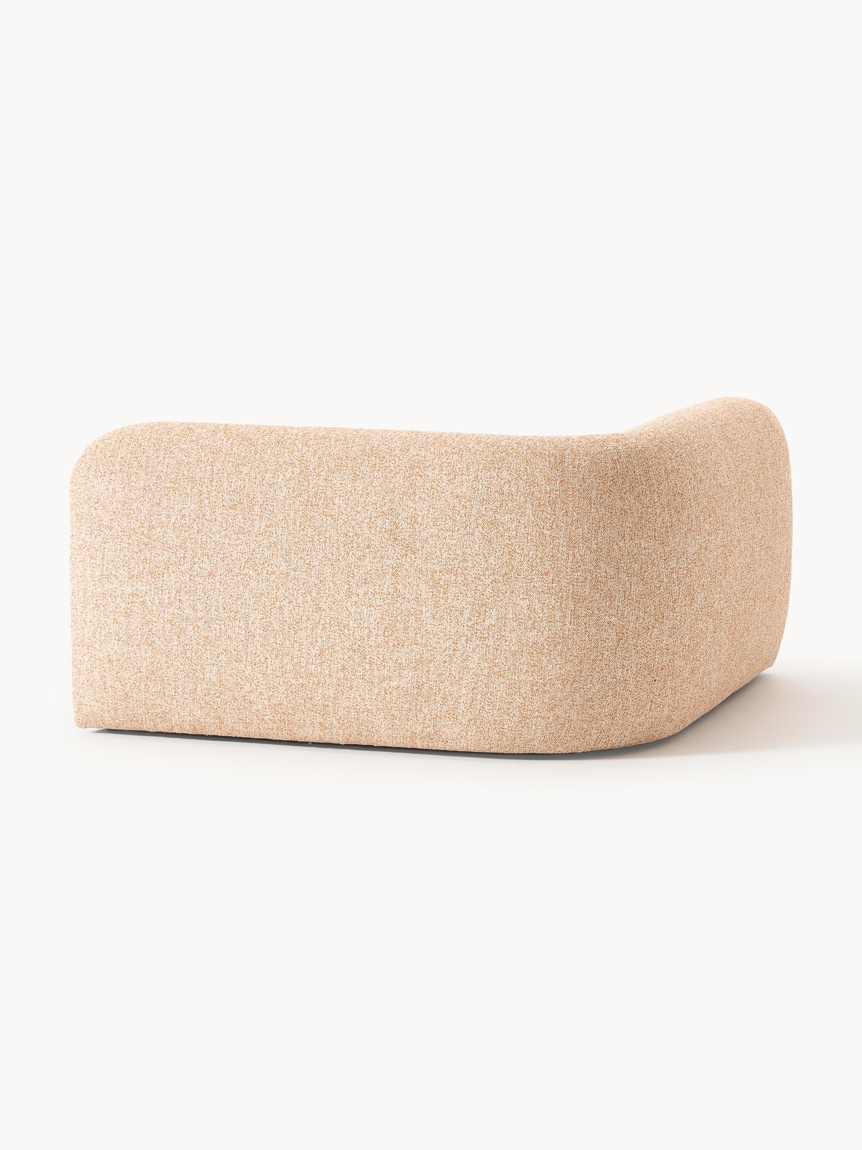 Rundes Bouclé-Eckmodul Wolke
