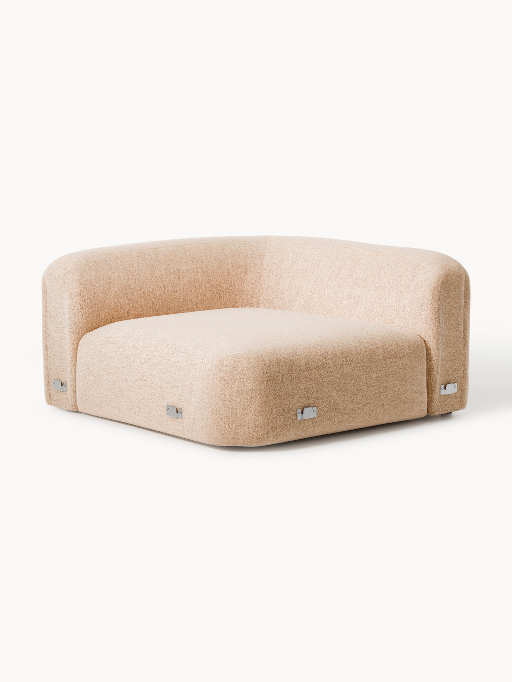 Galeriebild 1 - Rundes Bouclé-Eckmodul Wolke