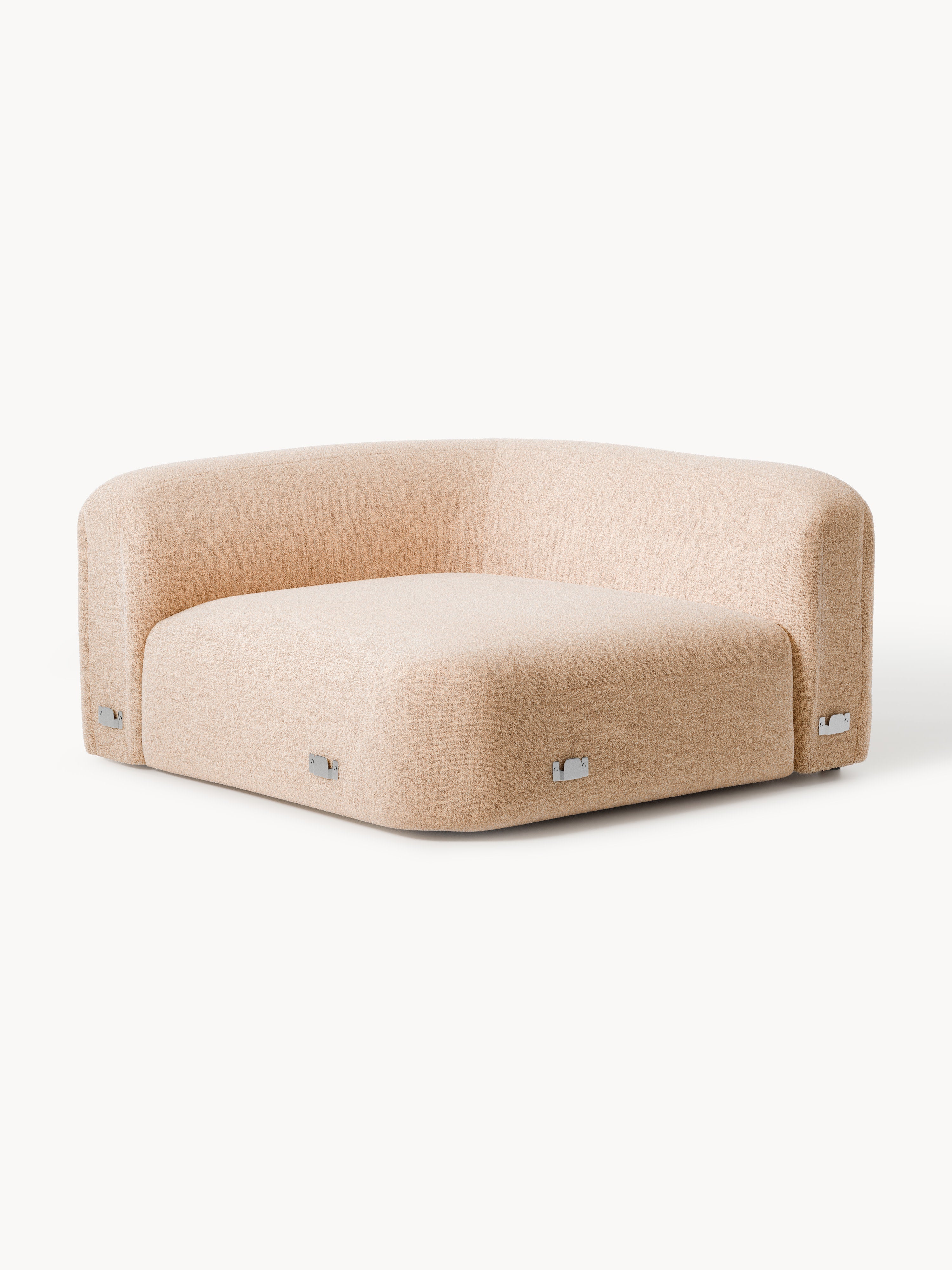 Galeriebild 1 - Rundes Bouclé-Eckmodul Wolke