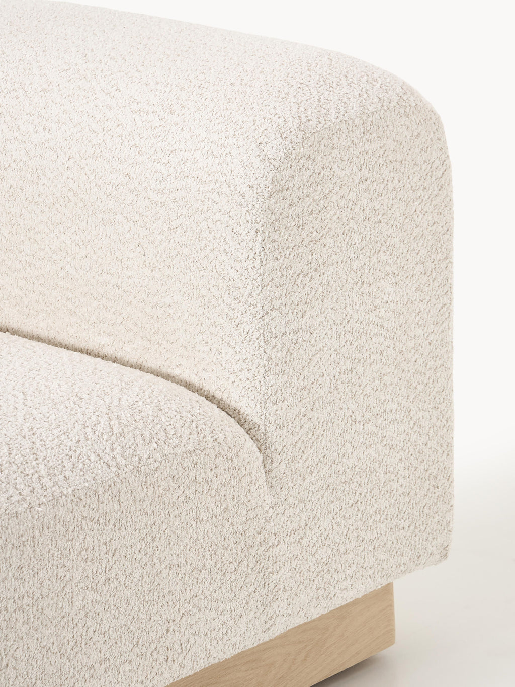 Sofa Natalie (2-Sitzer) aus Teddy-Bouclé