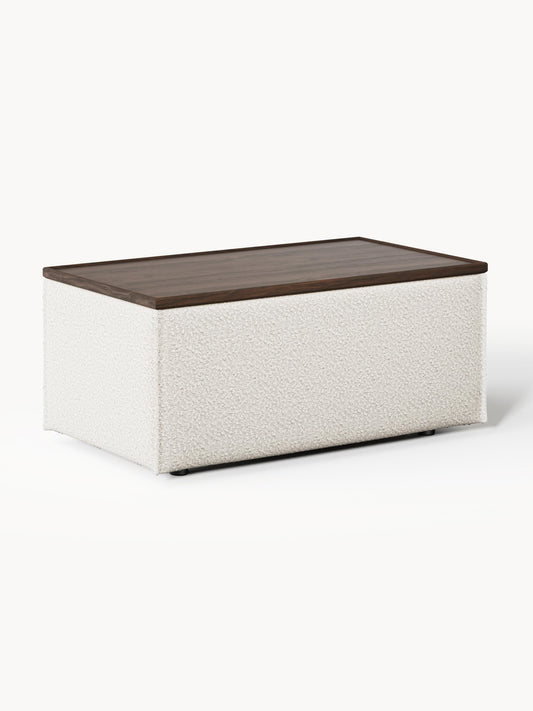 Galeriebild 1 - Sofa-Hocker Lennon aus Bouclé mit Stauraum
