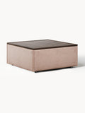 Galeriebild 1 - Sofa-Hocker Lennon aus Leinen-Mix mit Stauraum