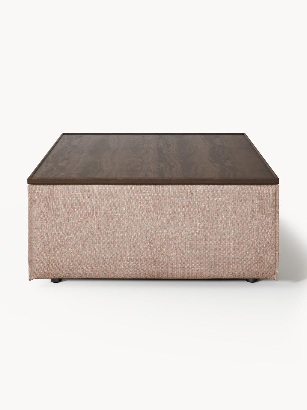 Sofa-Hocker Lennon aus Leinen-Mix mit Stauraum