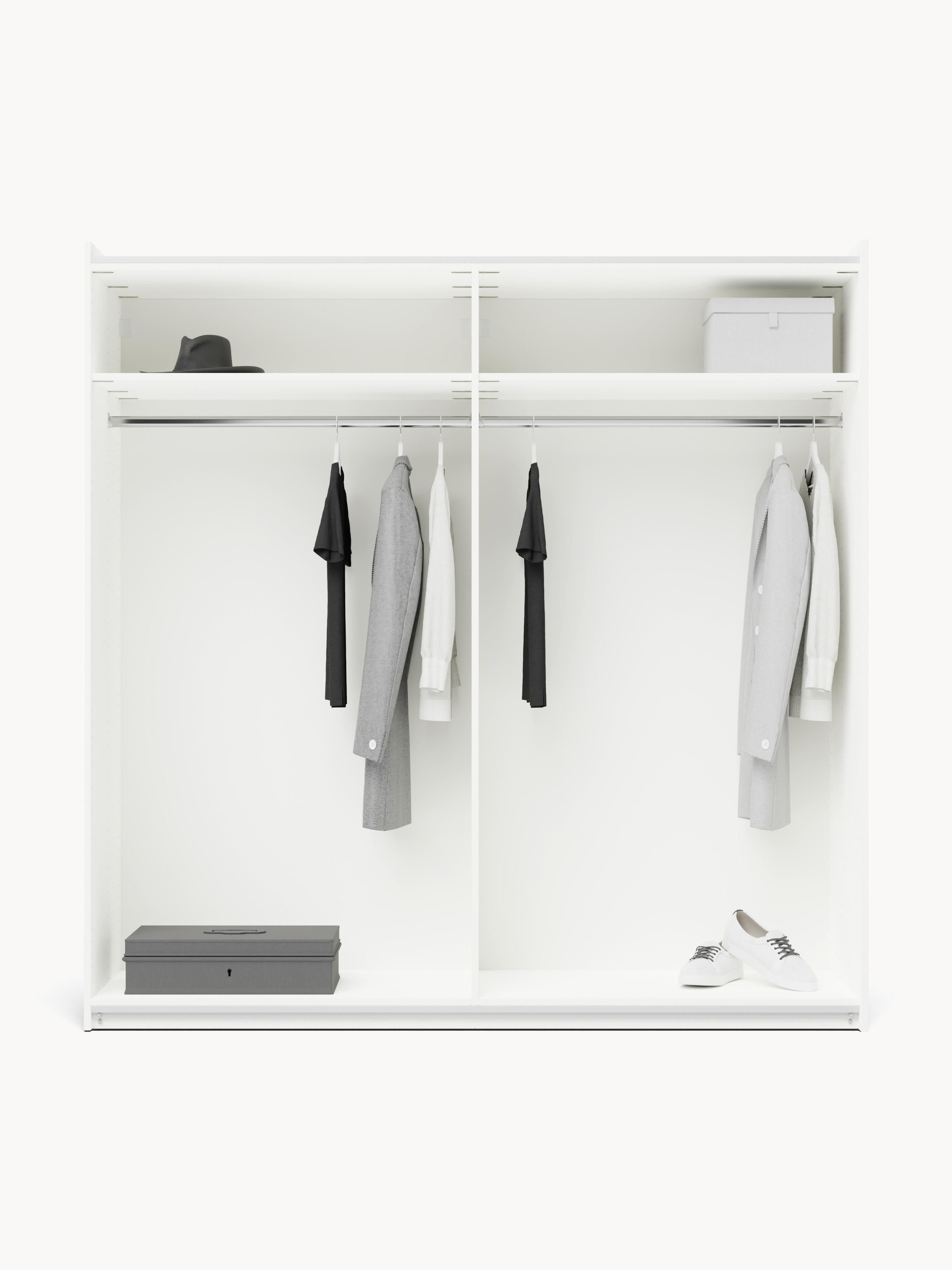 Modularer Schwebetürenschrank Leon, 200 cm Breite, in verschiedenen Größen