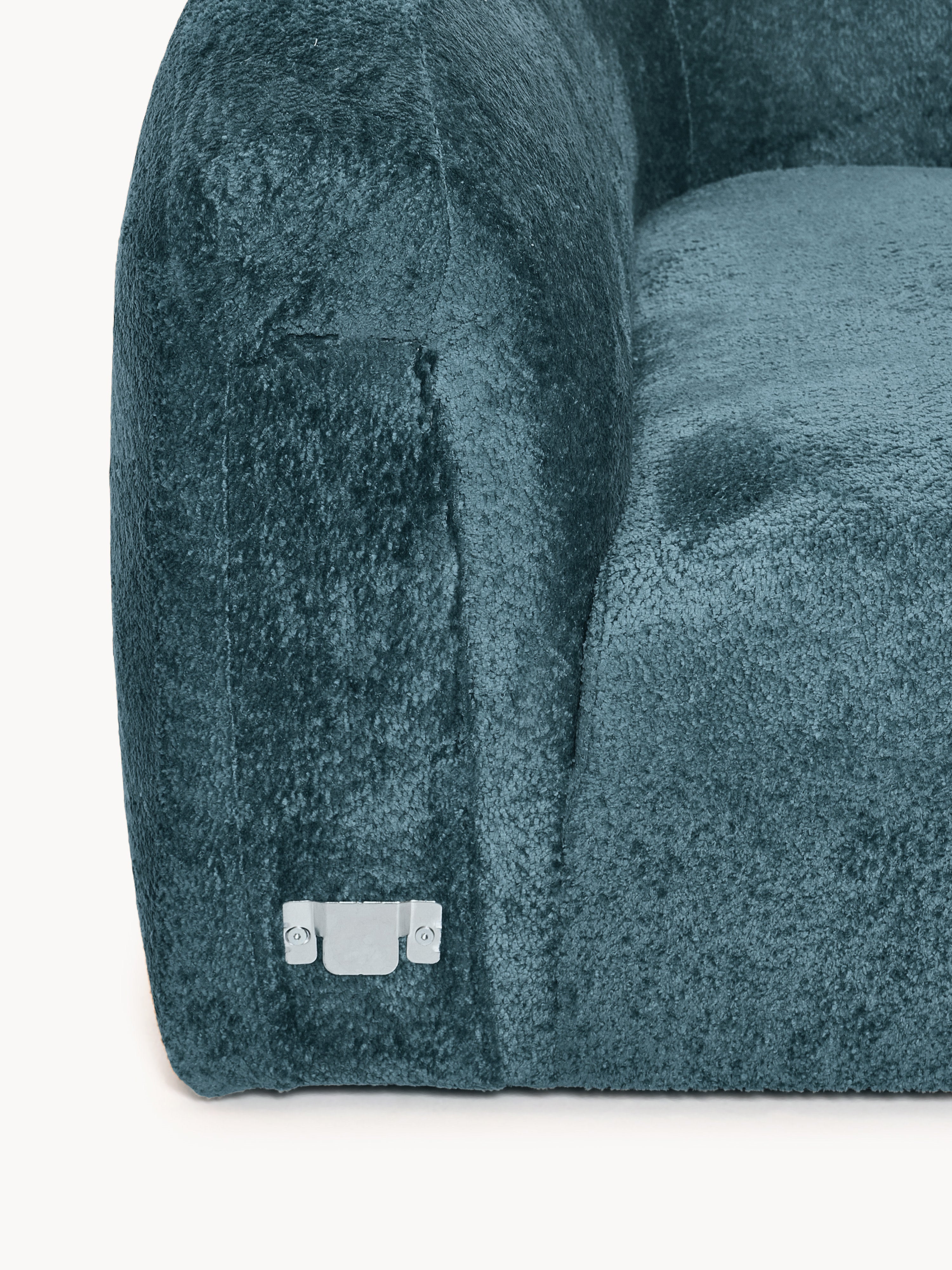 Rundes Teddy-Bouclé-Eckmodul Wolke