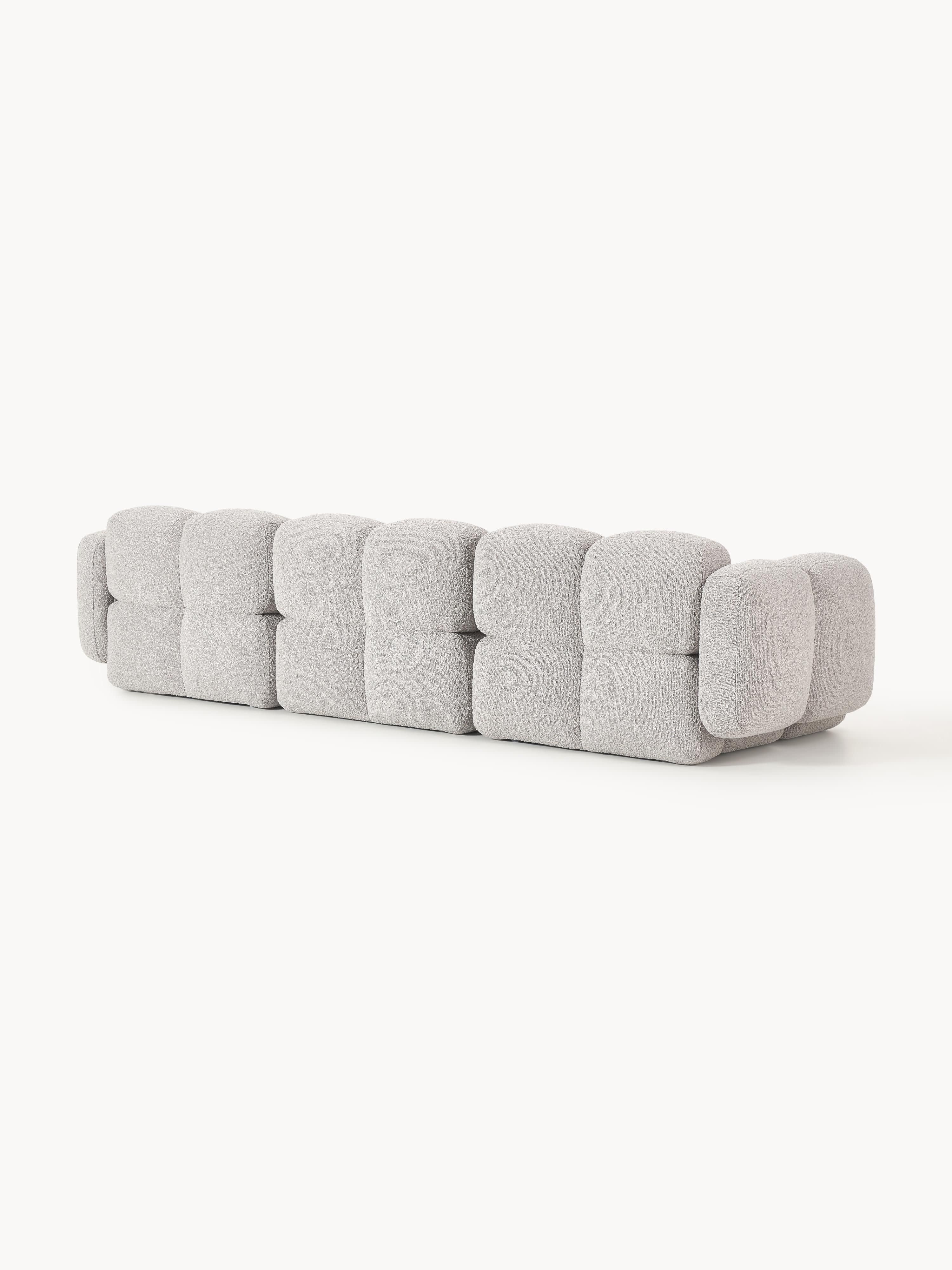 Modulares Sofa Tayla (4-Sitzer) aus Bouclé