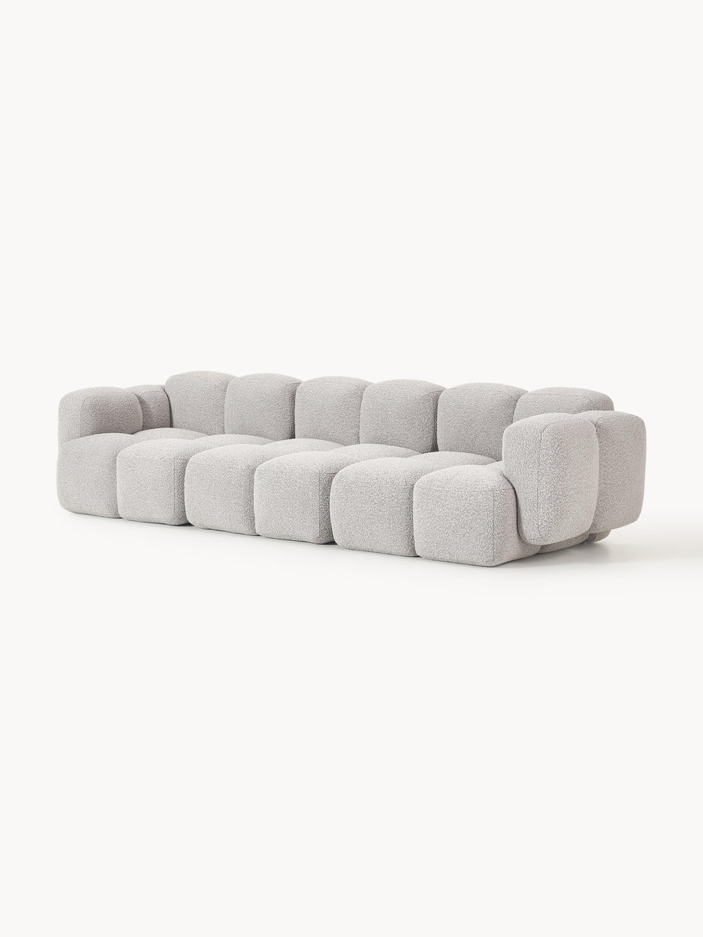 Modulares Sofa Tayla (4-Sitzer) aus Bouclé