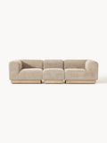 Galeriebild 1 - Modulares Sofa Natalie (3-Sitzer) aus Teddy-Bouclé