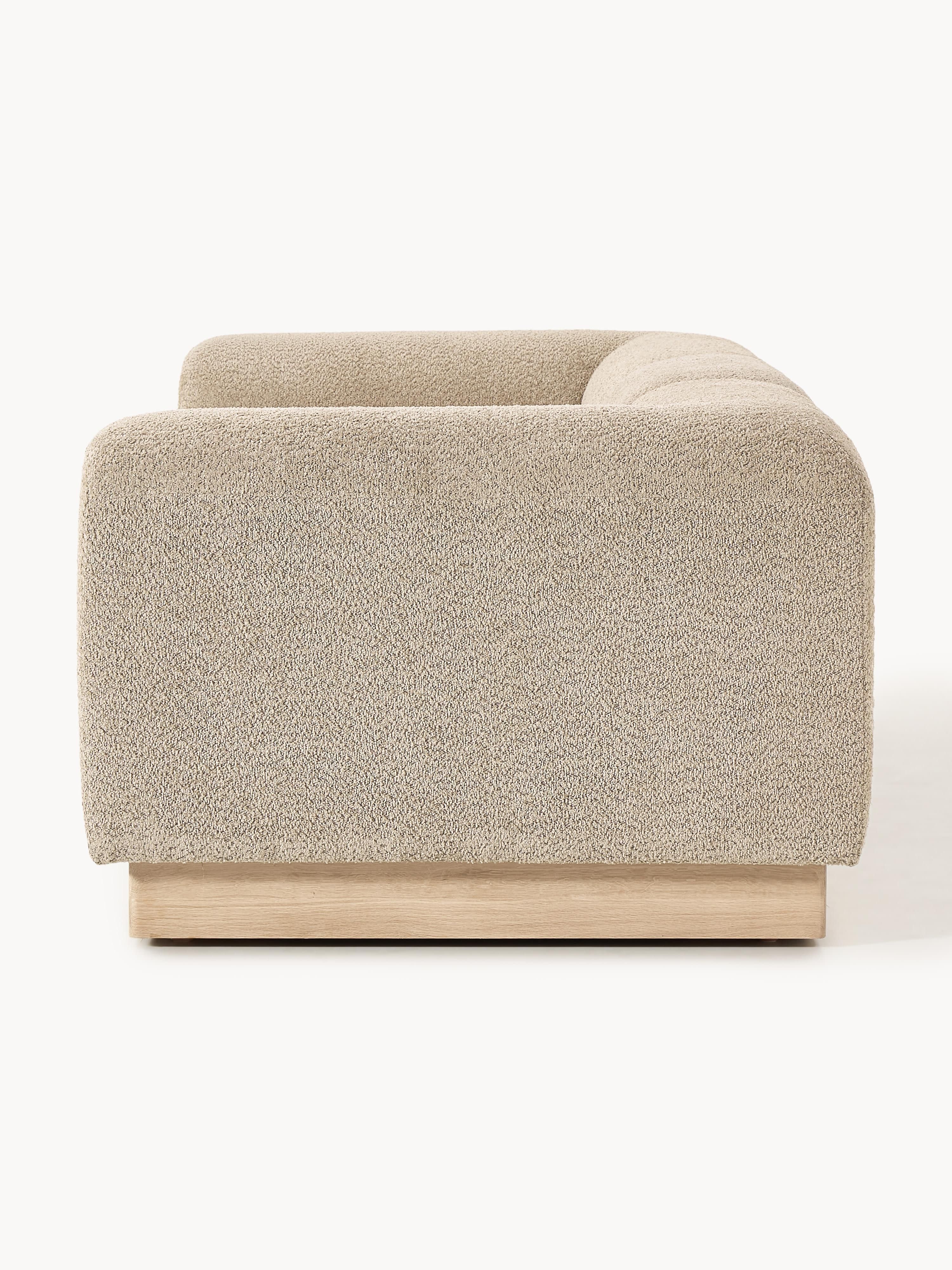Modulares Sofa Natalie (3-Sitzer) aus Teddy-Bouclé