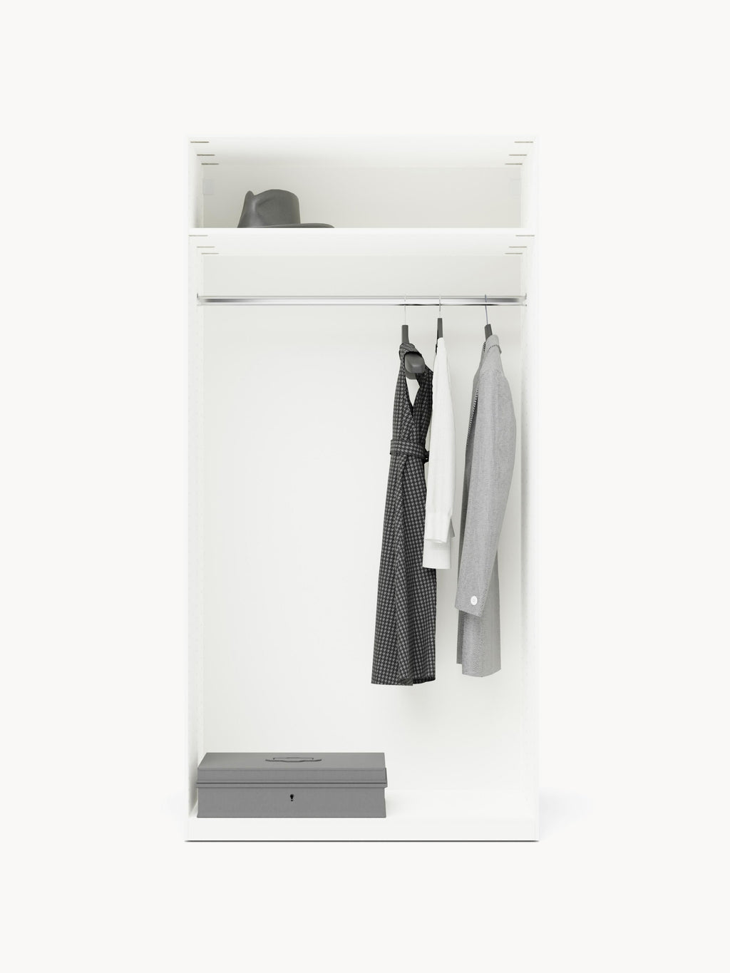 Modularer Drehtürenschrank Charlotte, 100 cm Breite, in verschiedenen Größen