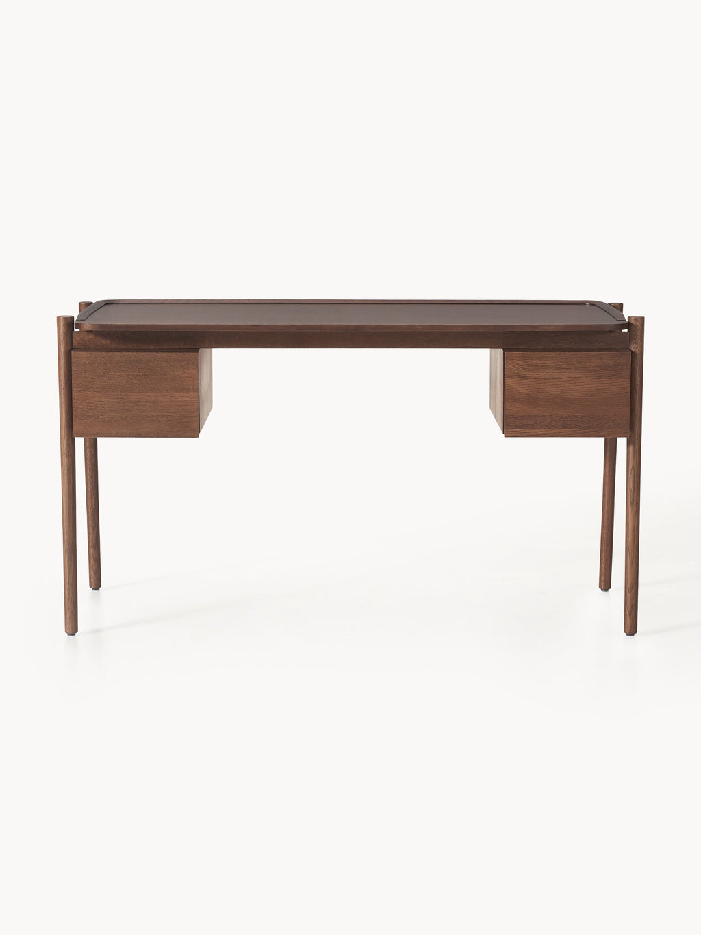 Holz-Schreibtisch Libby mit Schubladen