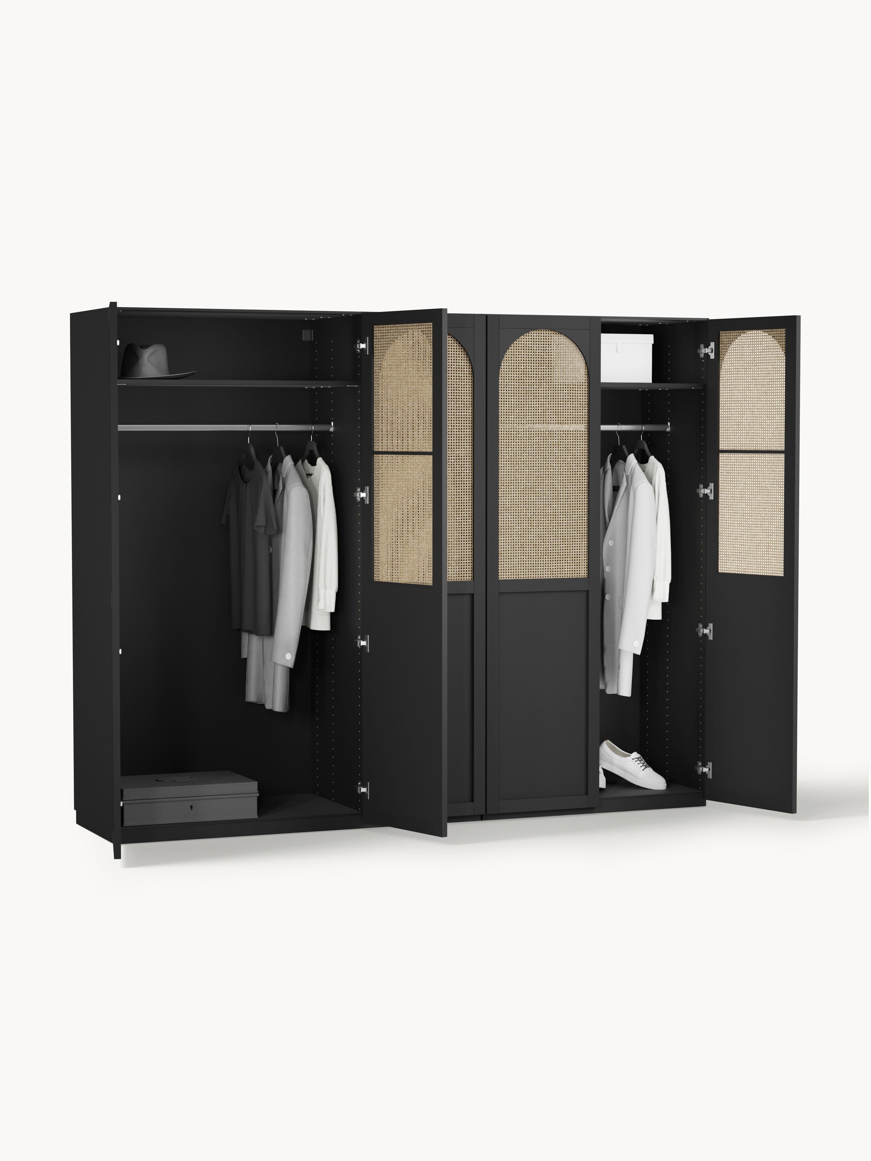 Modularer Drehtürenschrank Jeanne, 250 cm Breite, in verschiedenen Größen