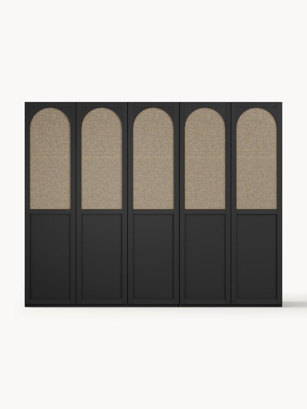 Modularer Drehtürenschrank Jeanne, 250 cm Breite, in verschiedenen Größen