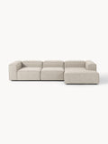 Galeriebild 1 - Modulares Ecksofa Lennon (4-Sitzer) aus Leinen-Mix