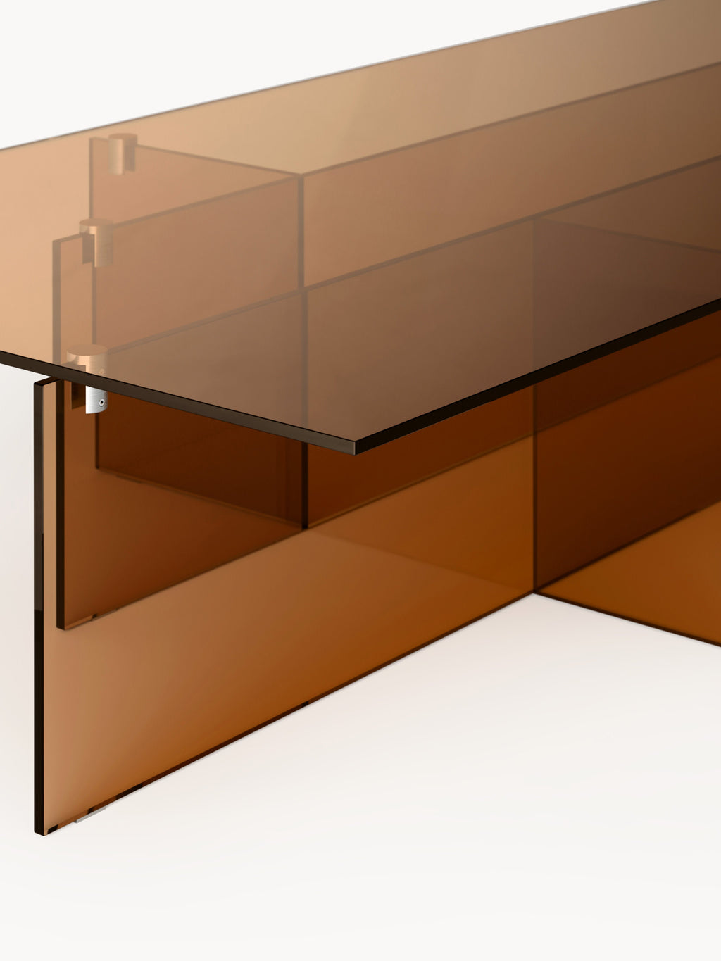Großer Glas-Couchtisch Anouk, B 160 cm