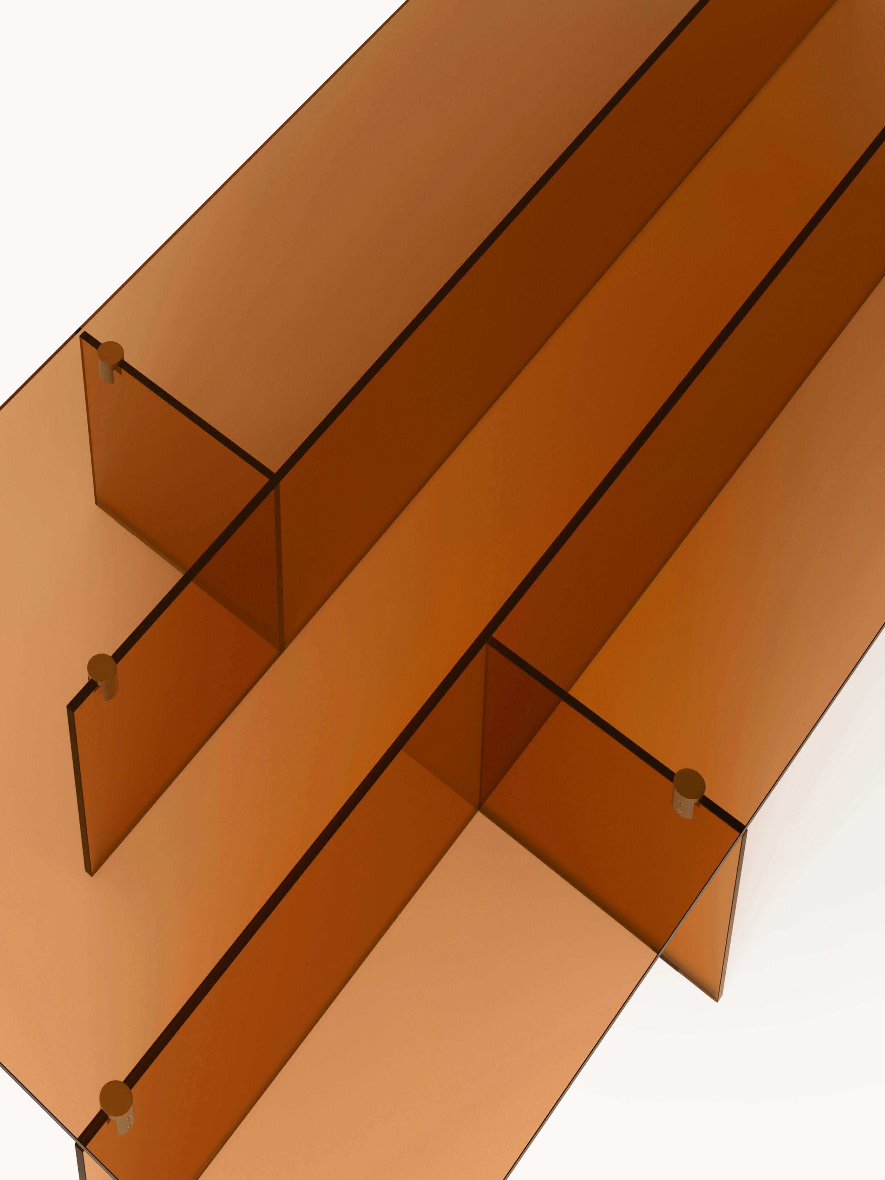 Großer Glas-Couchtisch Anouk, B 160 cm