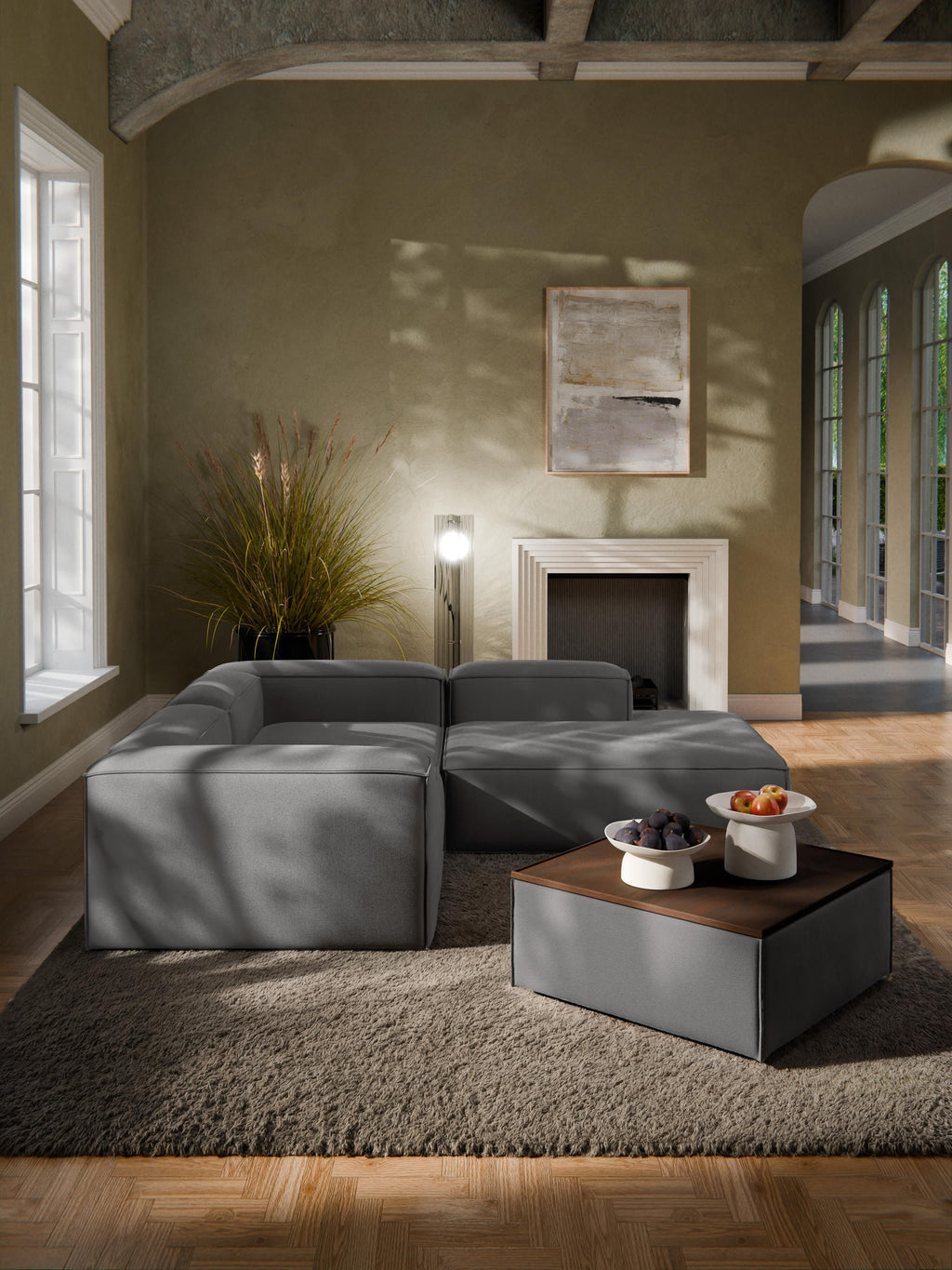 Sofa-Hocker Lennon mit Stauraum