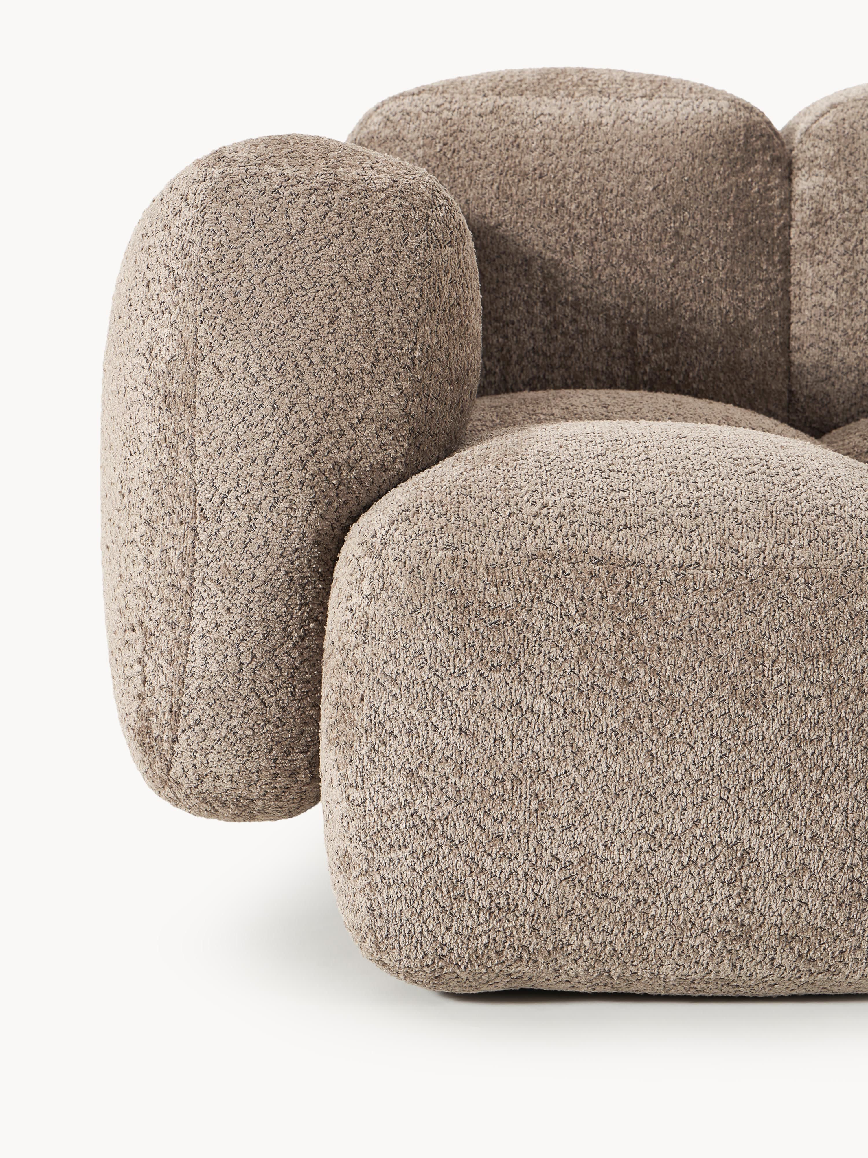 Modulares Sofa Tayla (3-Sitzer) aus Teddy-Bouclé