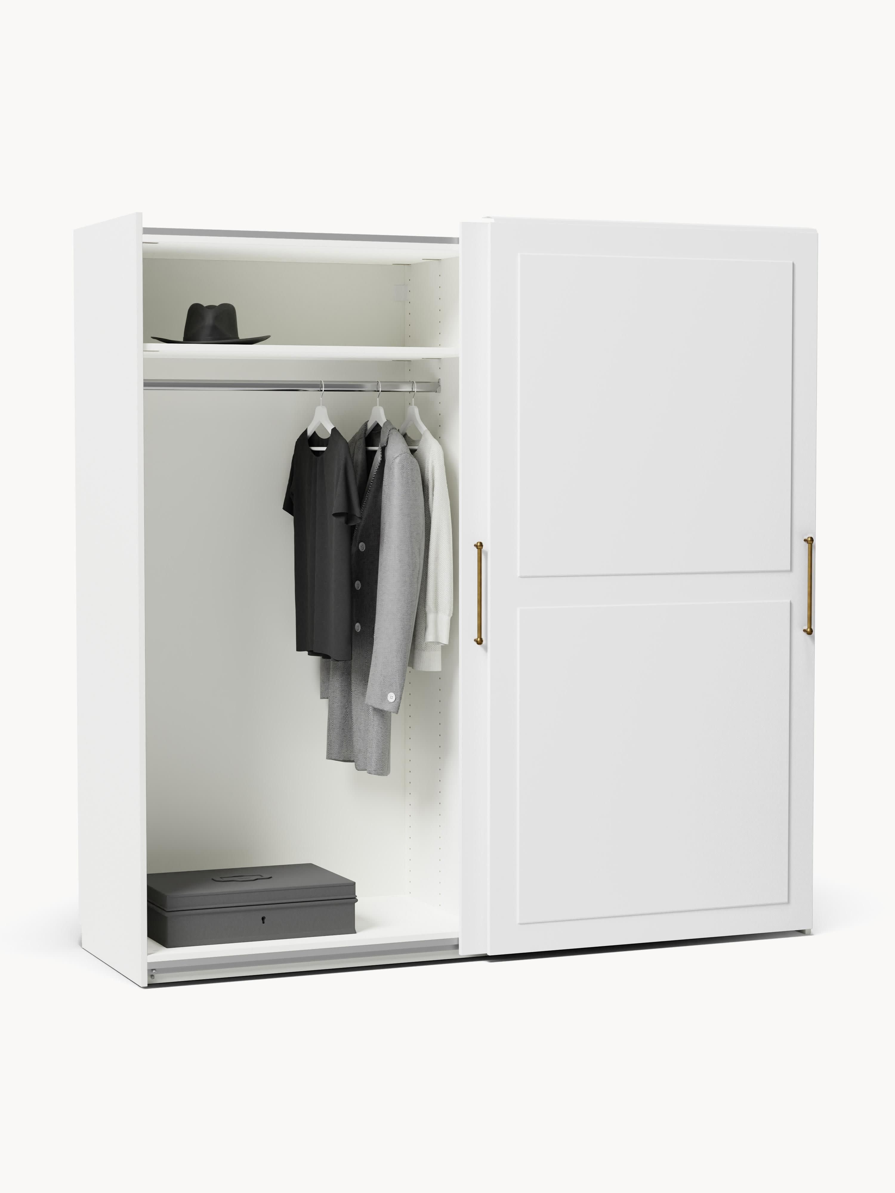 Modularer Schwebetürenschrank Charlotte, 200 cm Breite, in verschiedenen Größen