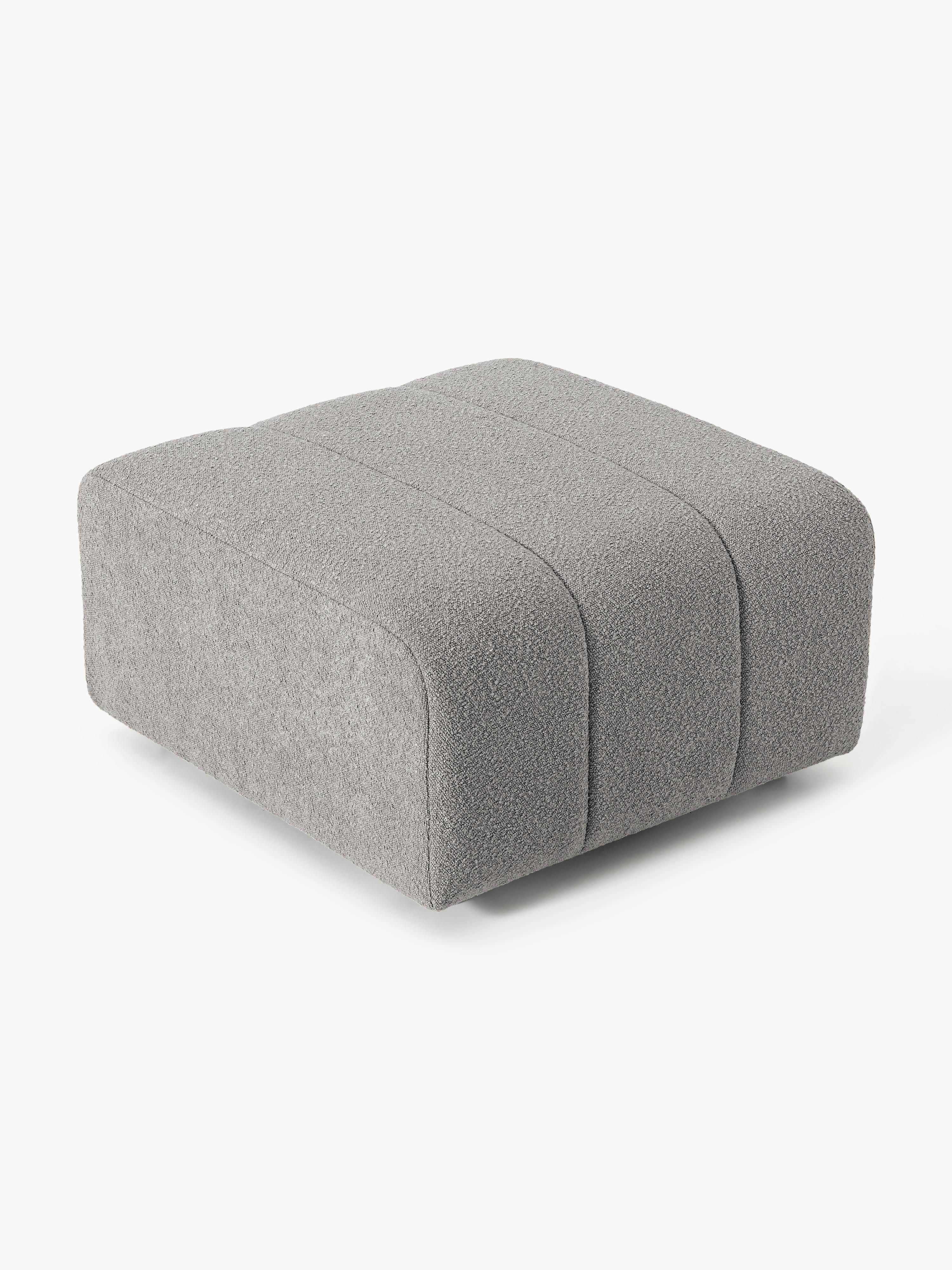 Bouclé-Sofa-Hocker Lena