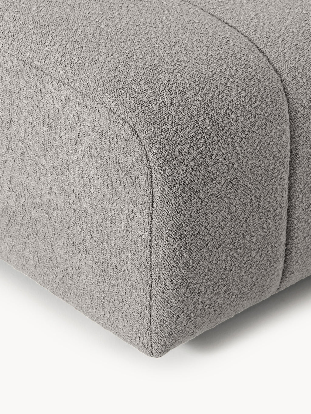 Bouclé-Sofa-Hocker Lena