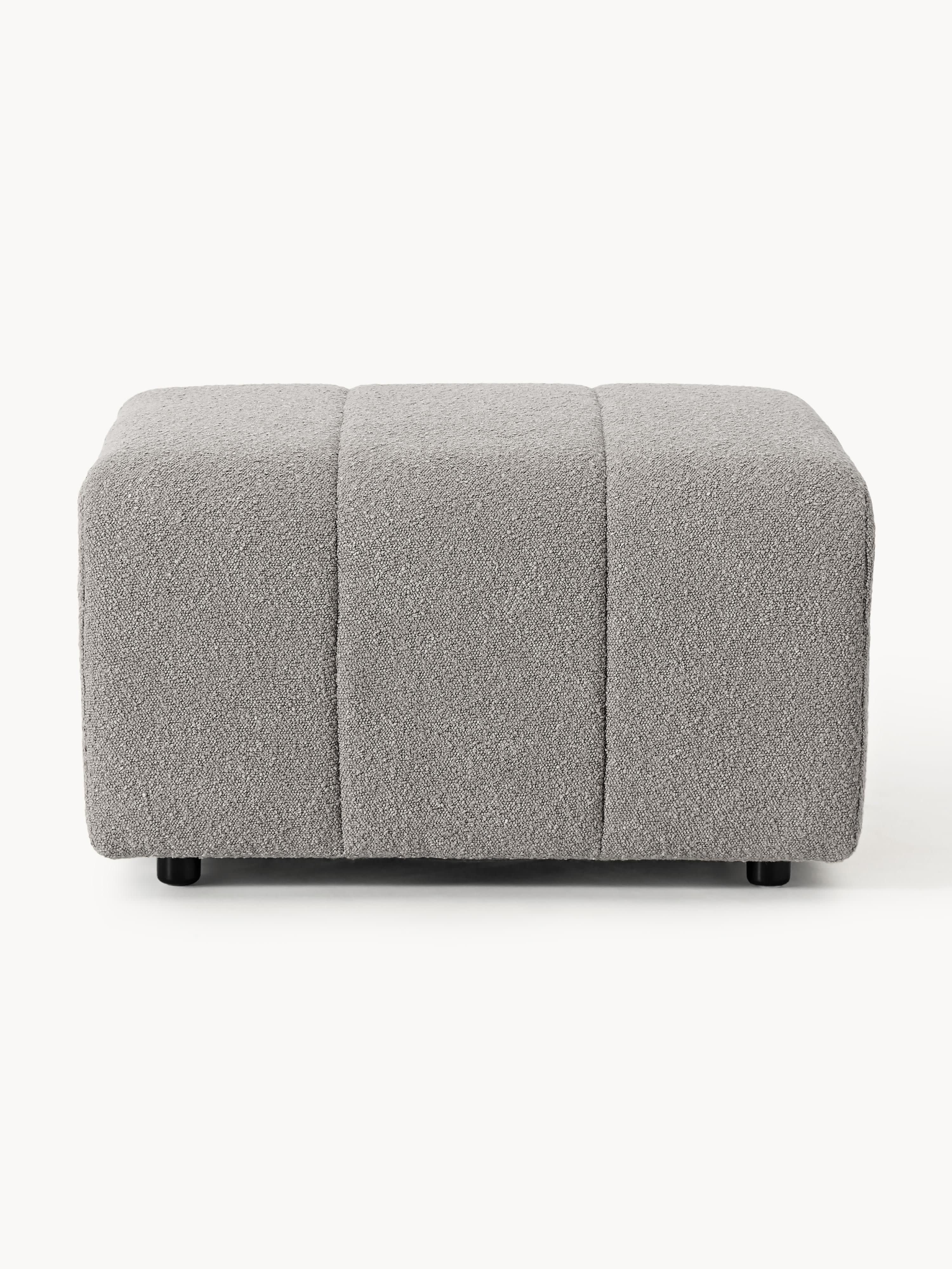 Bouclé-Sofa-Hocker Lena