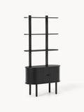 Galeriebild 1 - Schmales Regal Calary mit geriffelter Front
