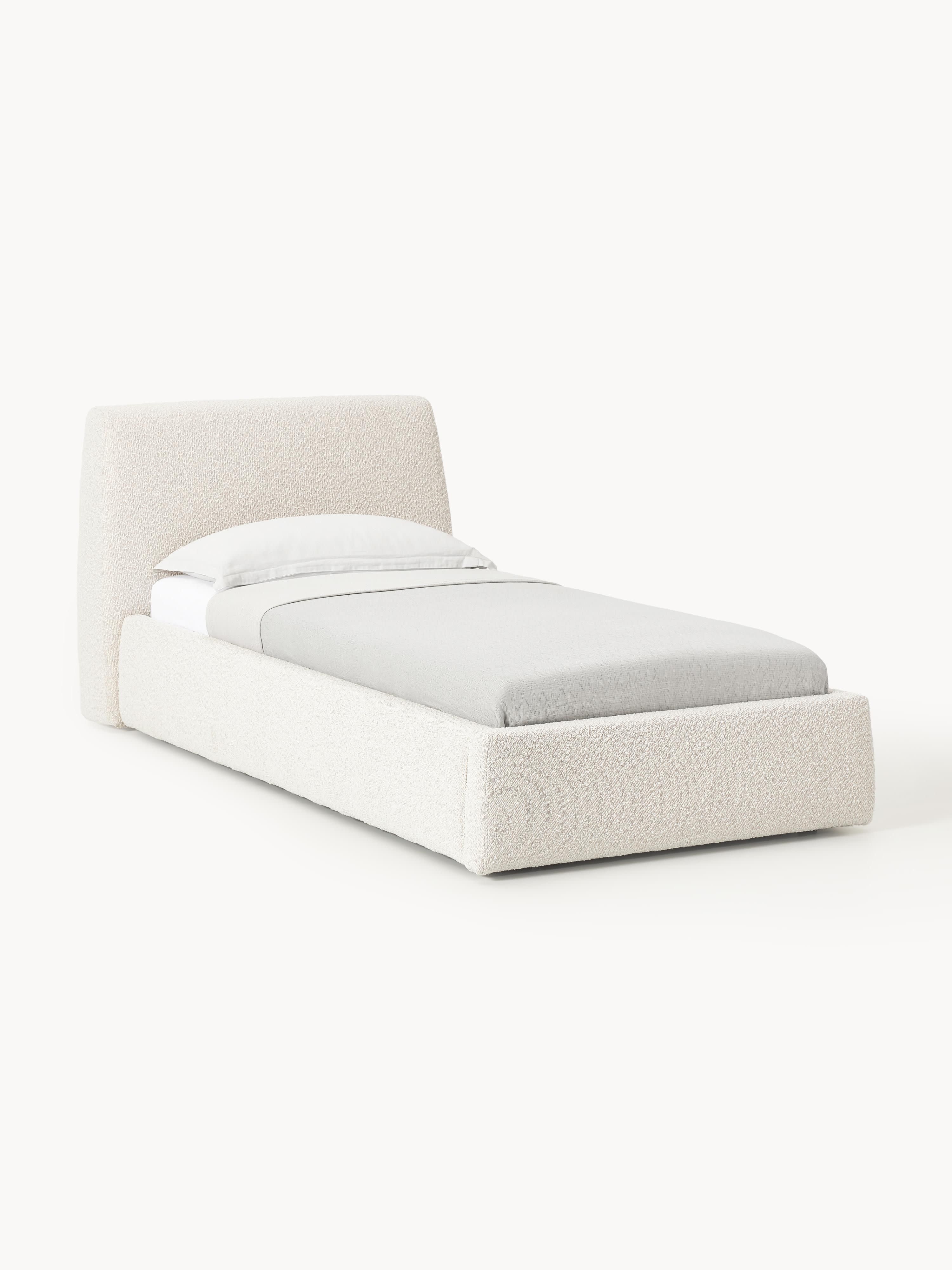 Galeriebild 1 - Bouclé-Einzelbett Cloud mit Stauraum